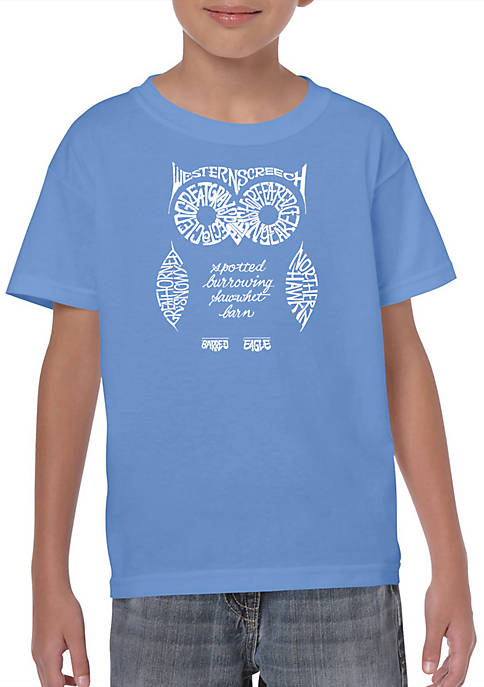 Boys 8-20 Word Art Graphic T-Shirt - Owl