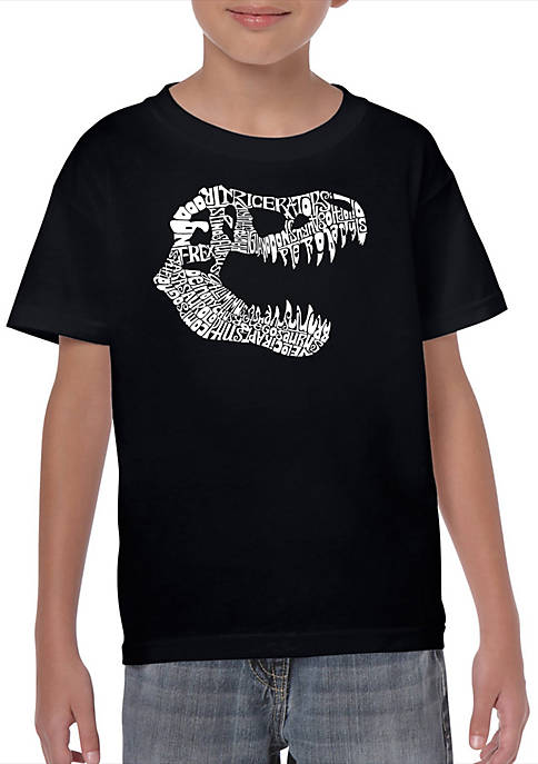Boys 8-20 Word Art Graphic T-Shirt - T Rex