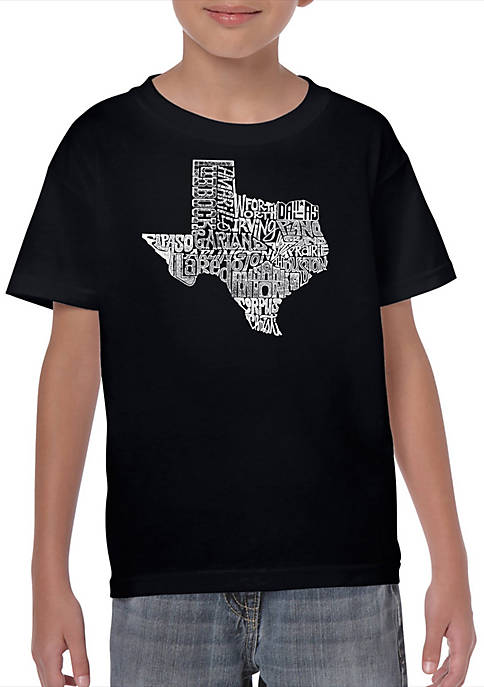 Boys 8-20 Word Art Graphic T-Shirt - The Great State of Texas
