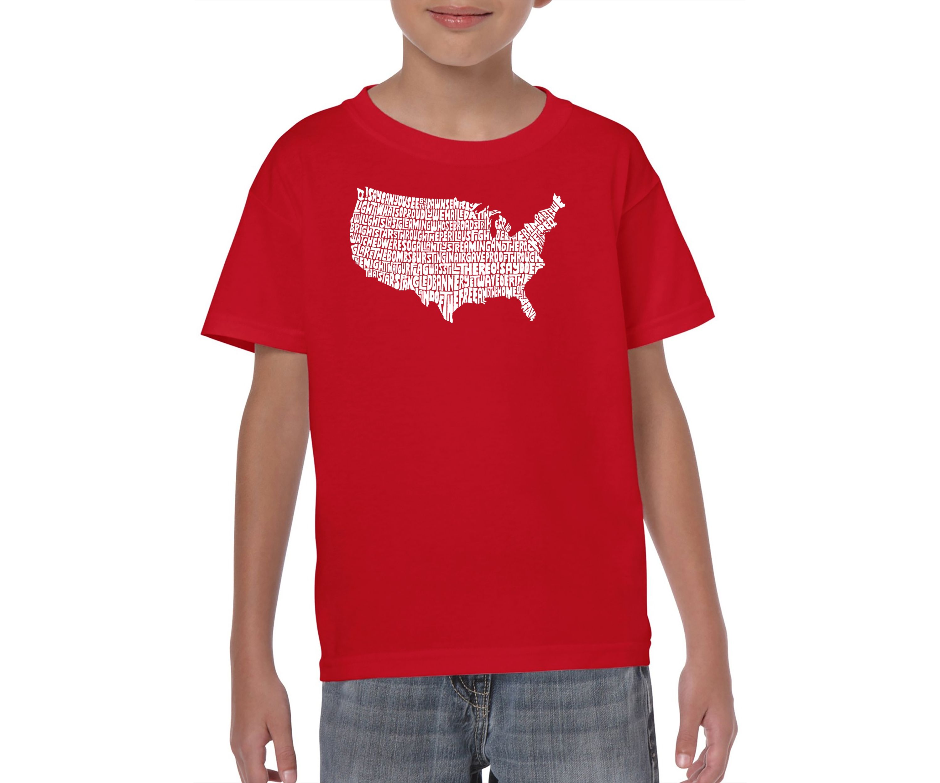 Boys 8-20 Word Art Graphic T-Shirt - The Star Spangled Banner