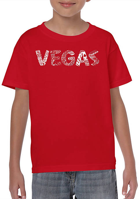 Boys 8-20 Word Art Graphic T-Shirt - Vegas