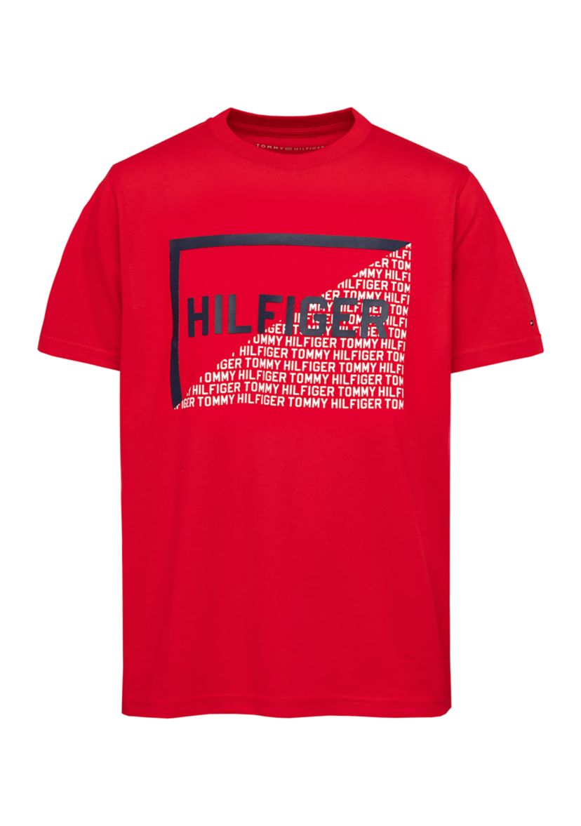 Boys 8-20 Short Sleeve Vertical Stripe Graphic T-Shirt