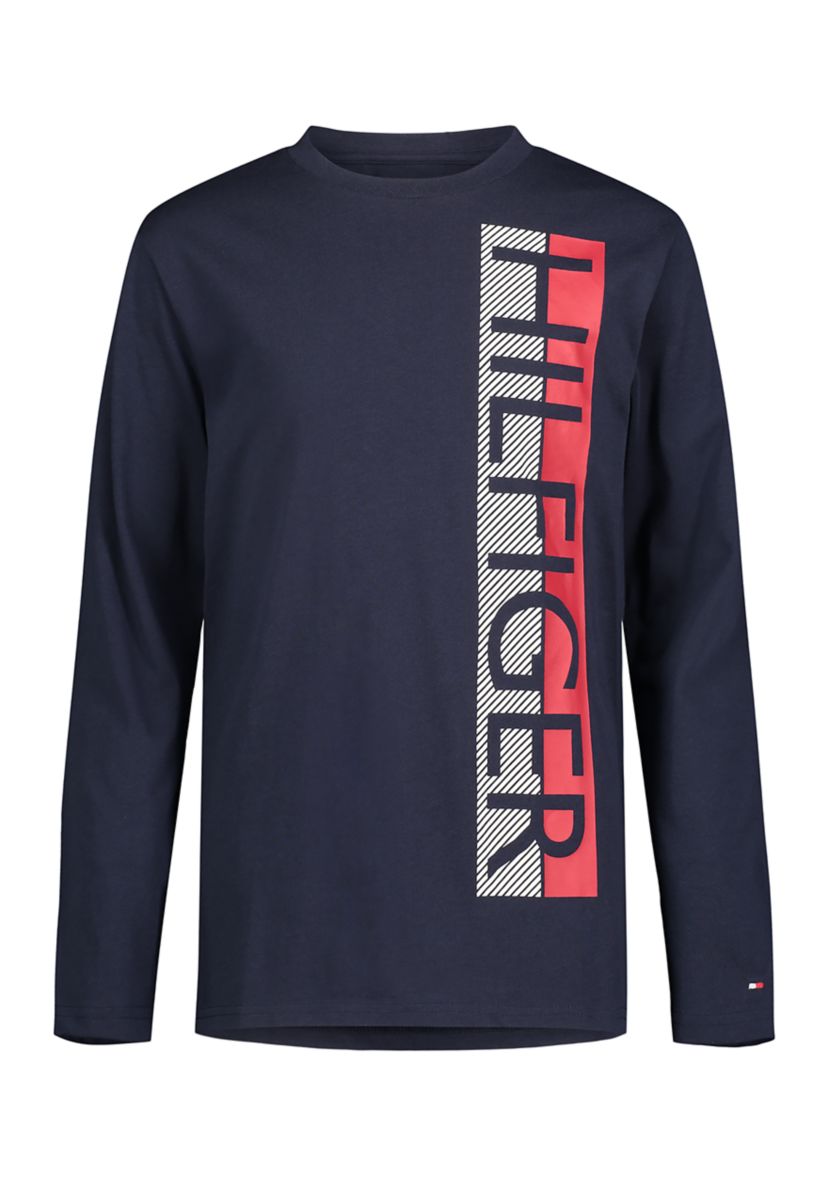 Boys 8-20 Long Sleeve Split Logo T-Shirt