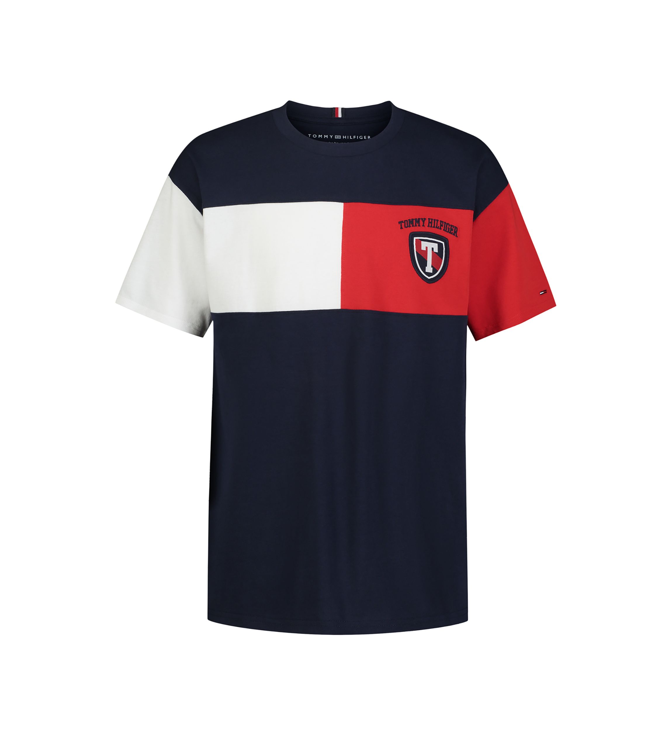 Boys 4-7 Color Blocked Logo Crest Graphic T-Shirt