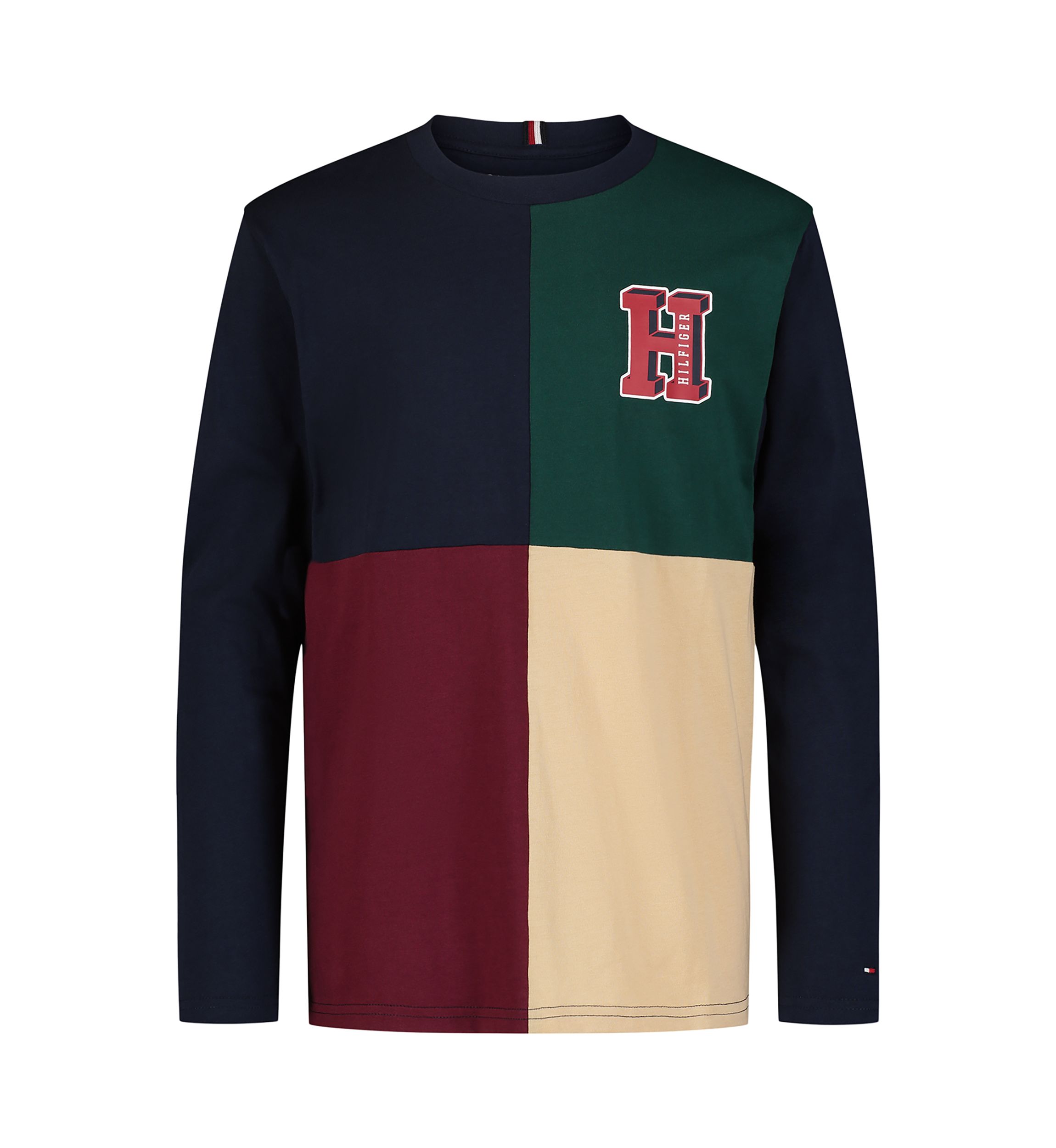 Boys 8-20 Quad Color Blocked Logo T-Shirt