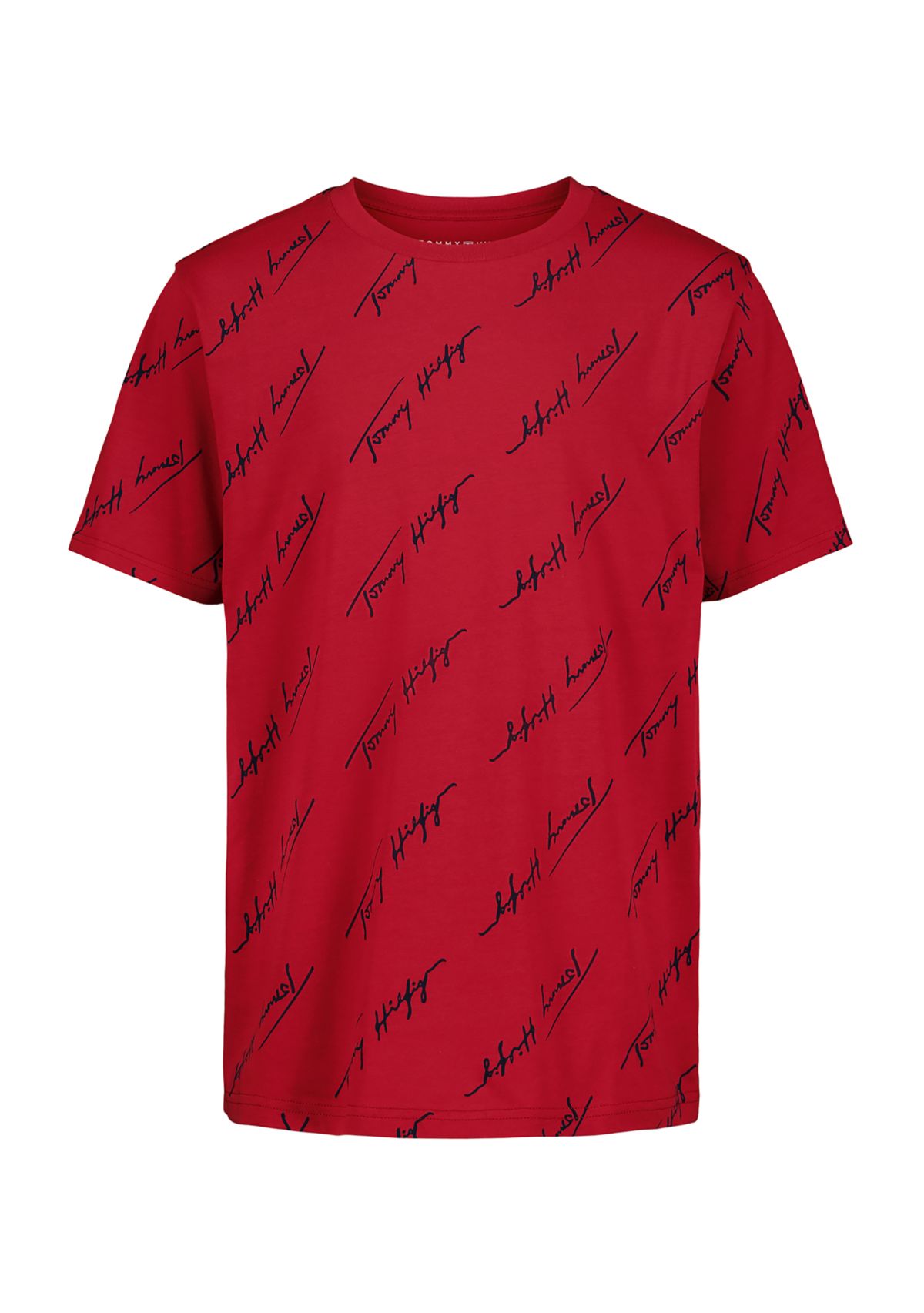 Boys 8-20 Angleed Script Printed T-Shirt
