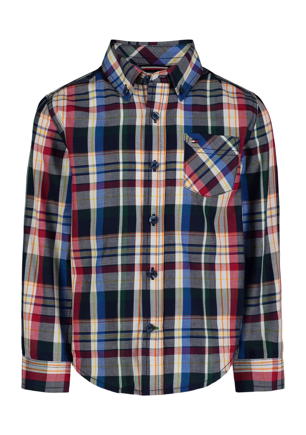 Boys 4-7 Long Sleeve Plaid Shirt 