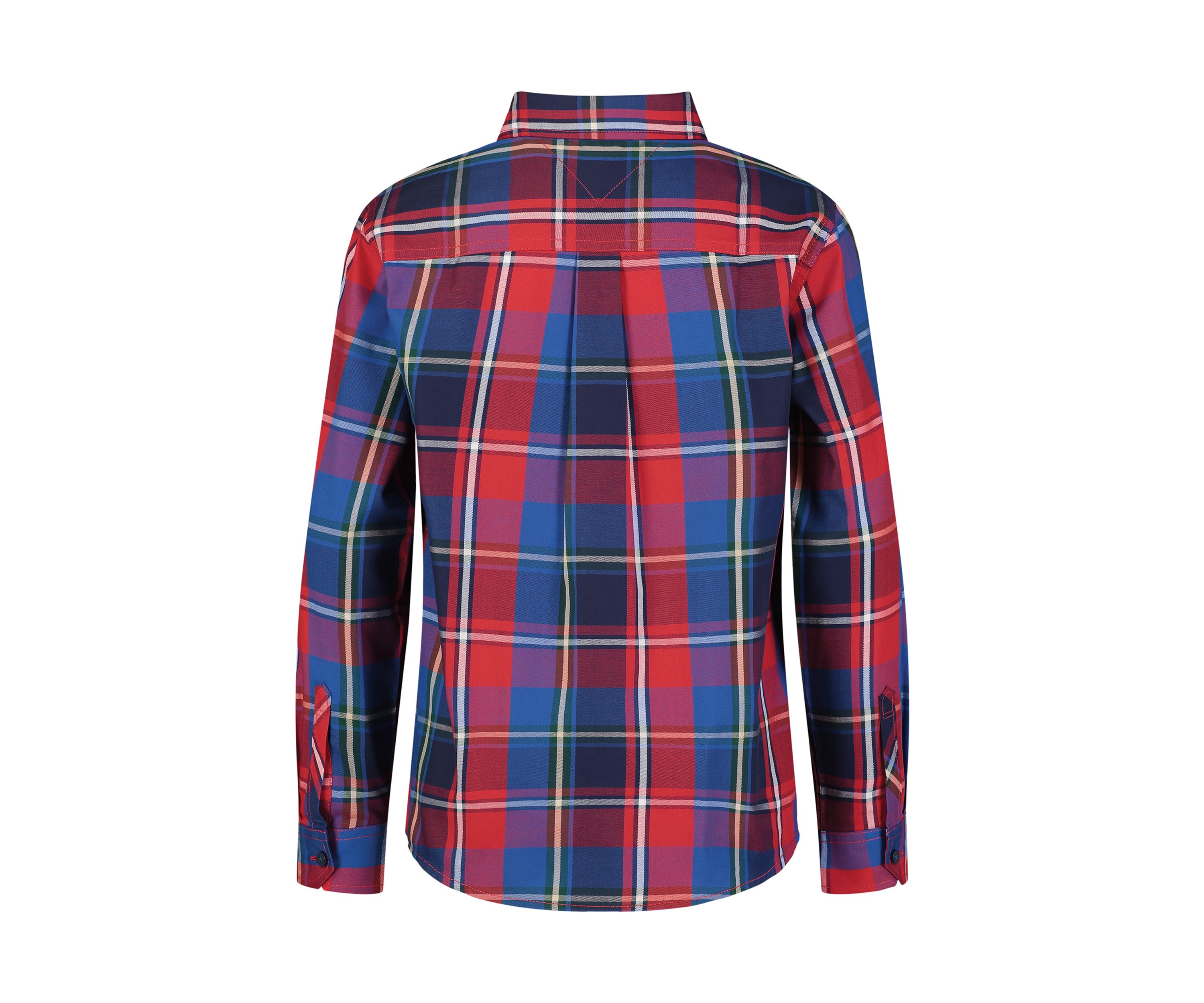 Boys 8-20 Saturated Plaid Printed Shirt