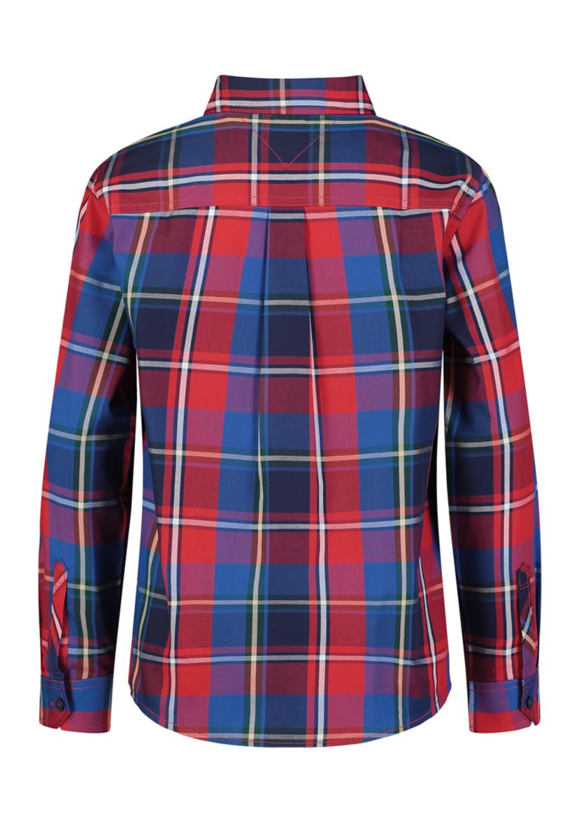 Boys 8-20 Saturated Plaid Printed Shirt