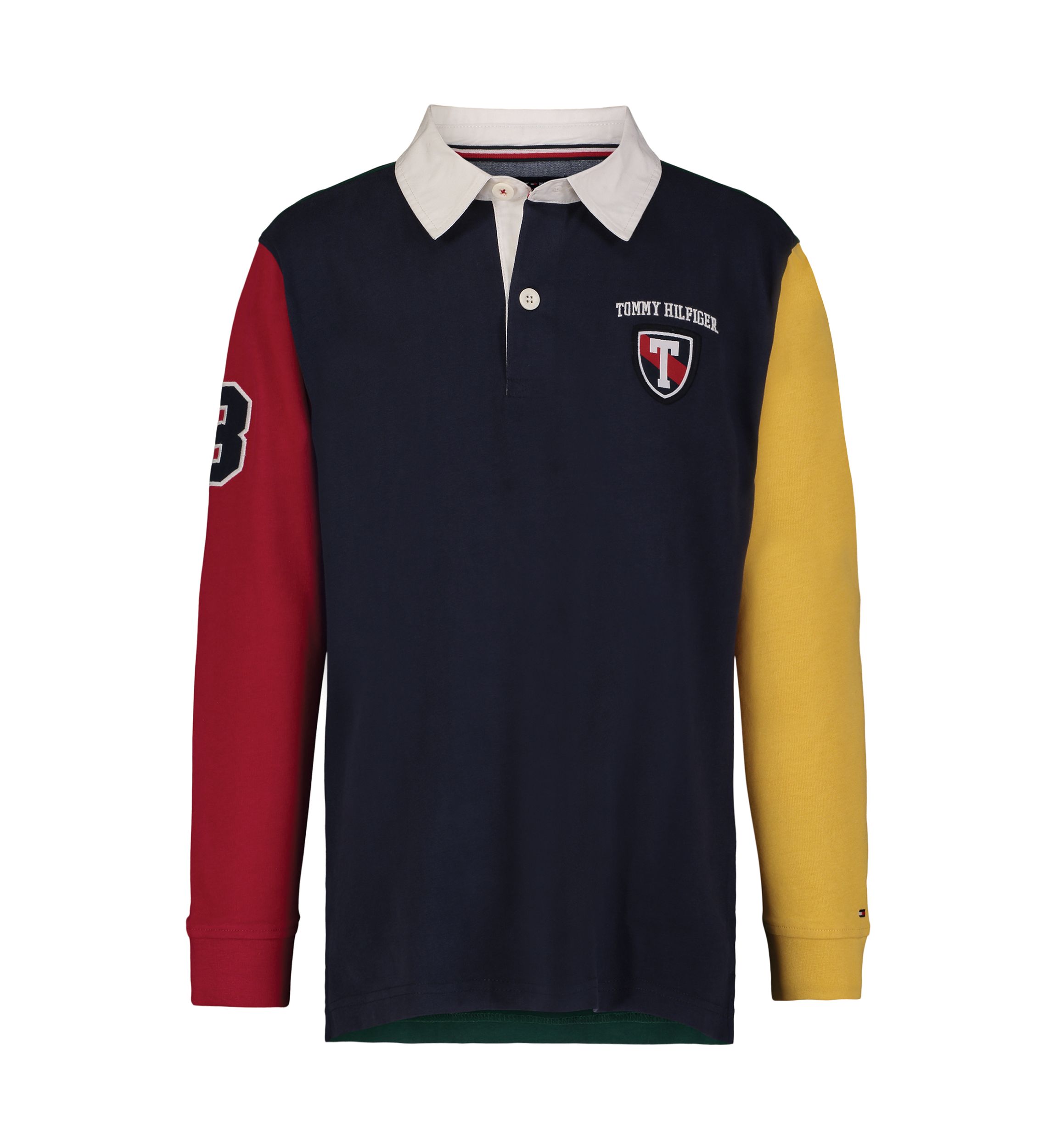 Boys 8-20 Color Blocked Rugby Graphic Polo Shirt