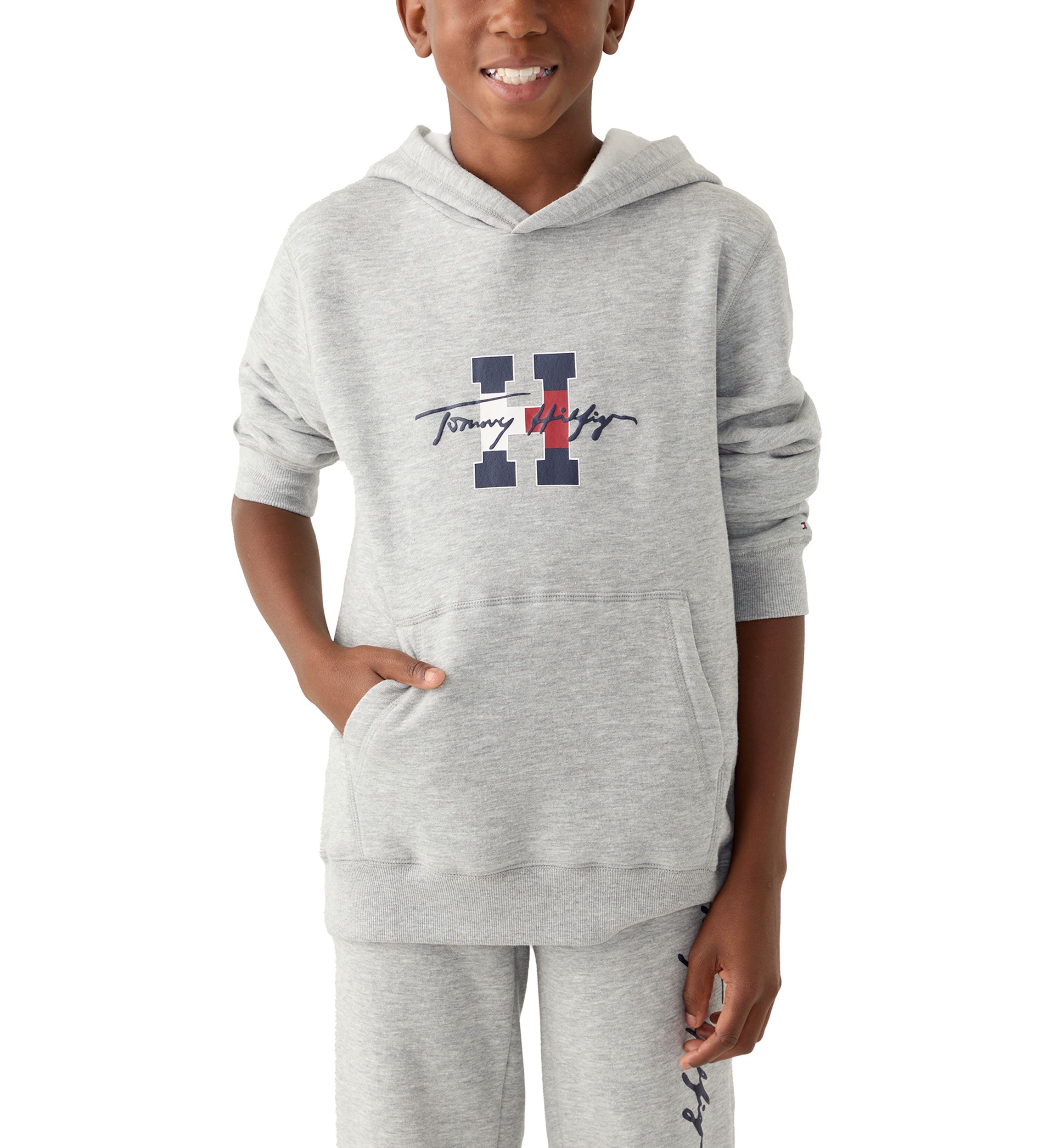 Boys 8-20 Script Logo Graphic Pullover Hoodie