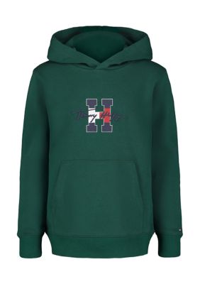 Tommy Hilfiger Boys 8 20 Script Pullover Hoodie 18 20 Cotton