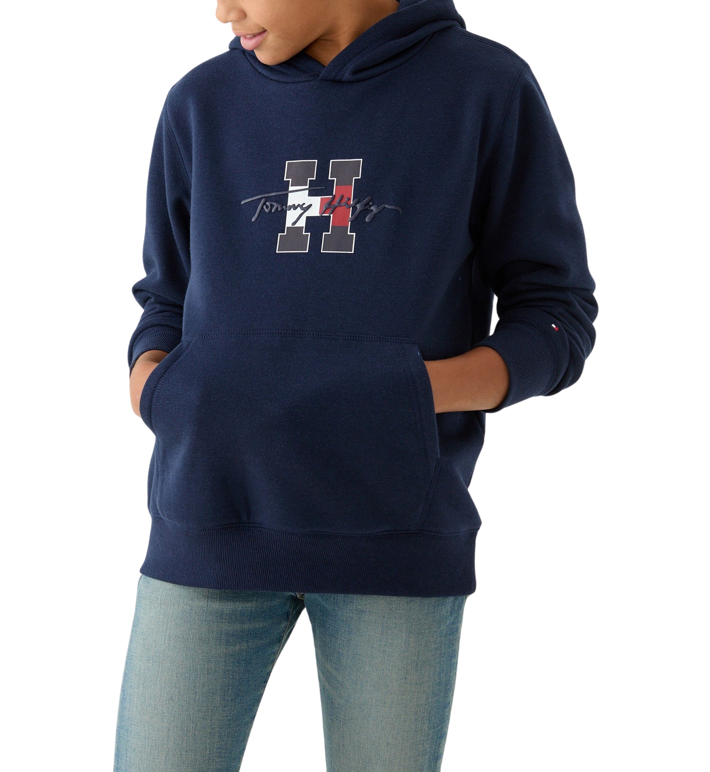 Boys 8-20 Script Logo Pullover