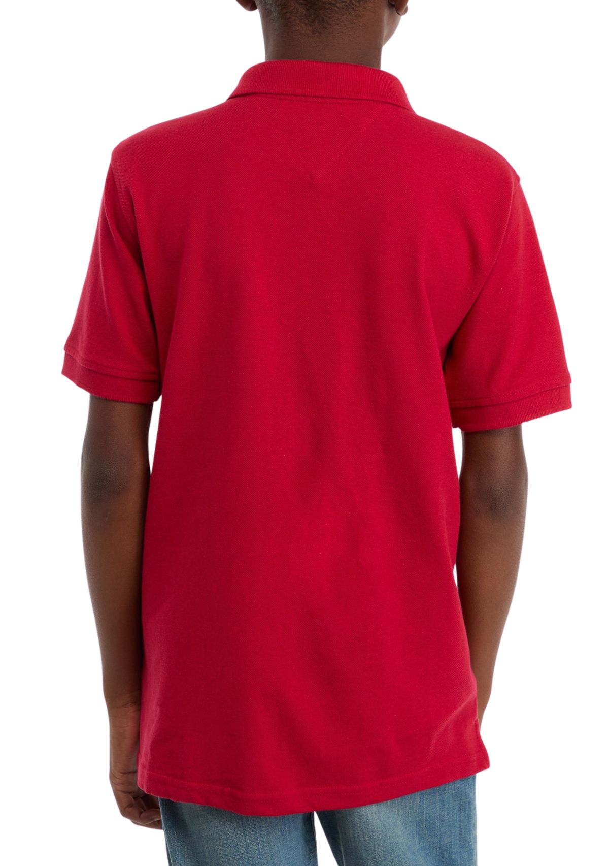 Boys 8-20 Split Stripe Polo Shirt