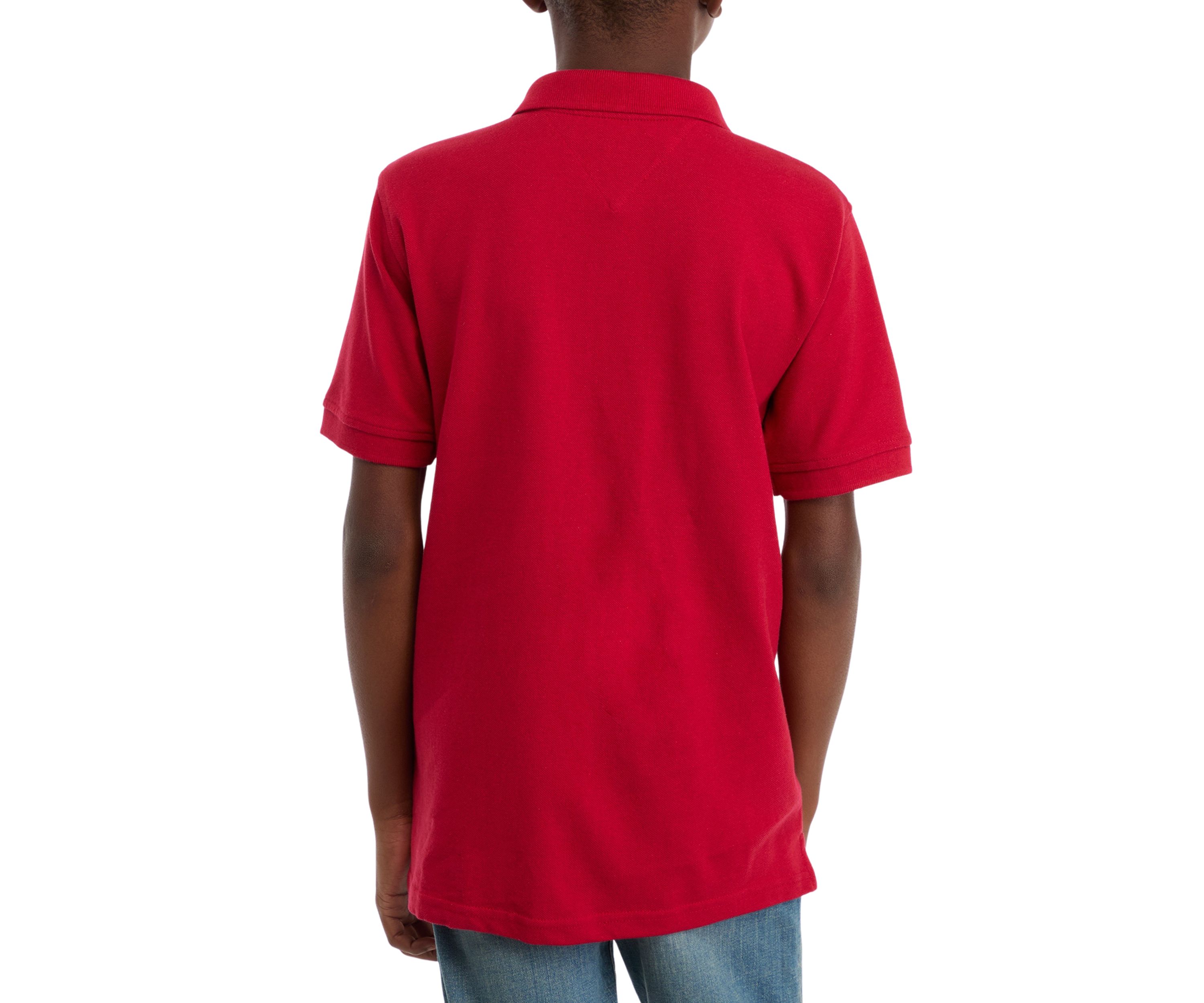 Boys 8-20 Split Stripe Polo Shirt