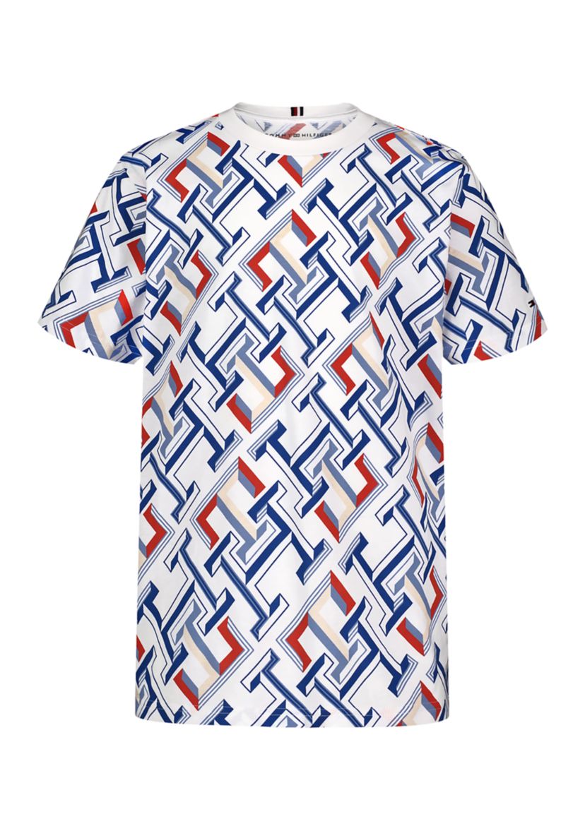 Boys 8-20 Short Sleeve Cotton Logo Printed T-Shirt 