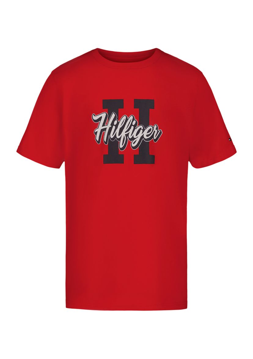Boys 8-20 Short Sleeve Cotton Logo Graphic T-Shirt