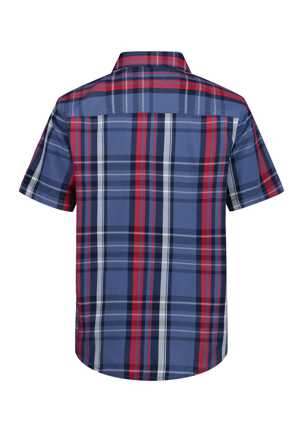 Boys 8-20 Short Sleeve Plaid Woven Shirt