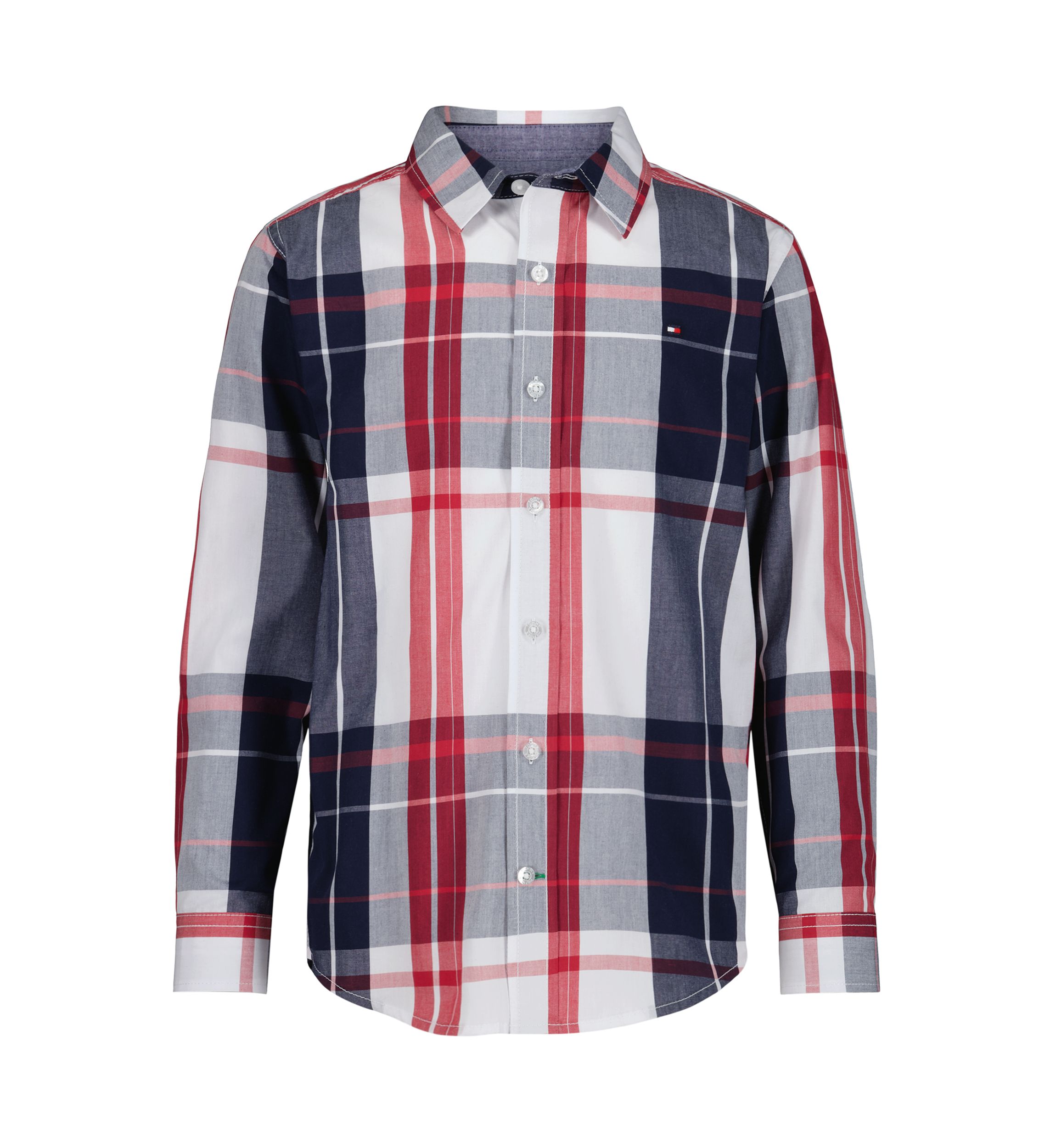 Boys 8-20 Oversized Plaid Button Down Shirt 