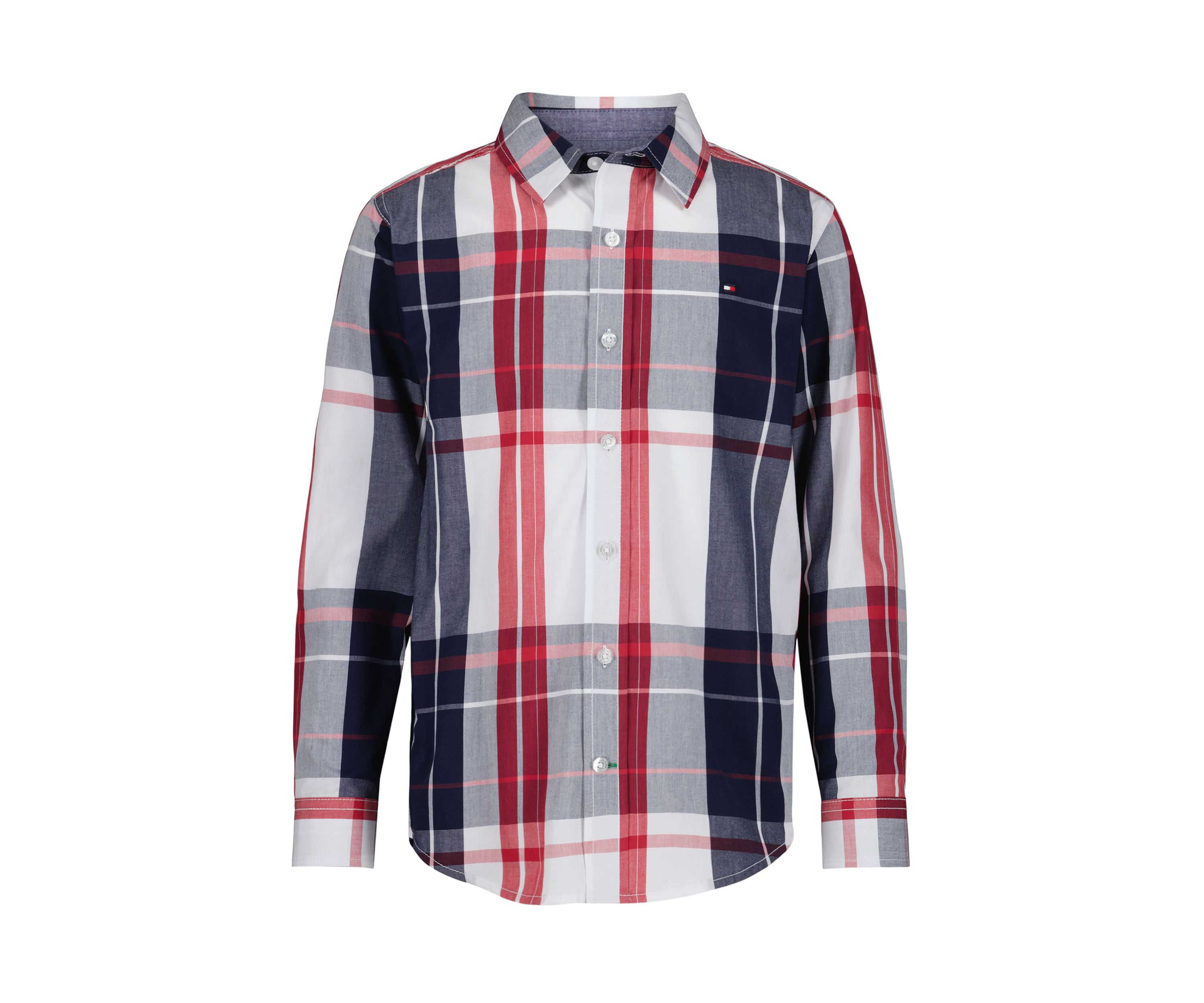 Boys 8-20 Oversized Plaid Button Down Shirt 