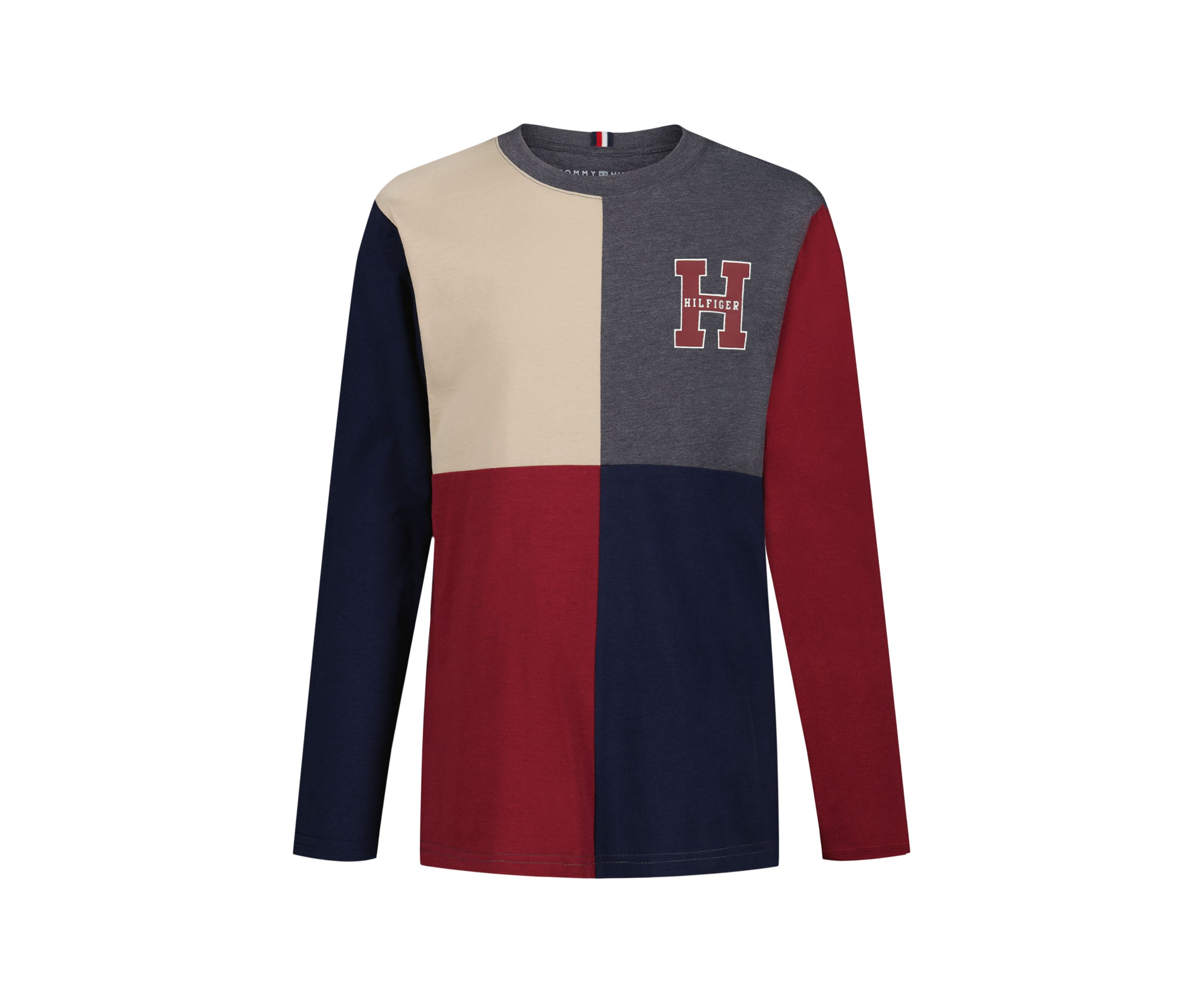 Boys 8-20 Long Sleeve Quad Block T-Shirt 