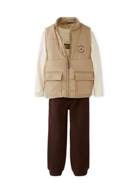 Tommy Hilfiger Boys 4-7 3-Piece Vest Set with Pants, 6