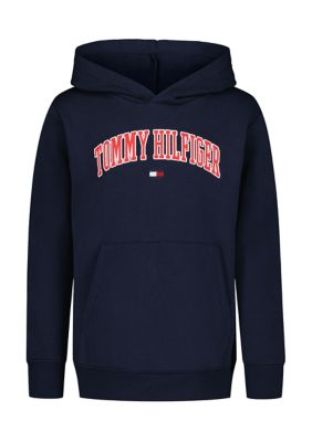 Tommy Hilfiger Boys 8-20 Logo Hoodie, Navy Blue, 18 - 20