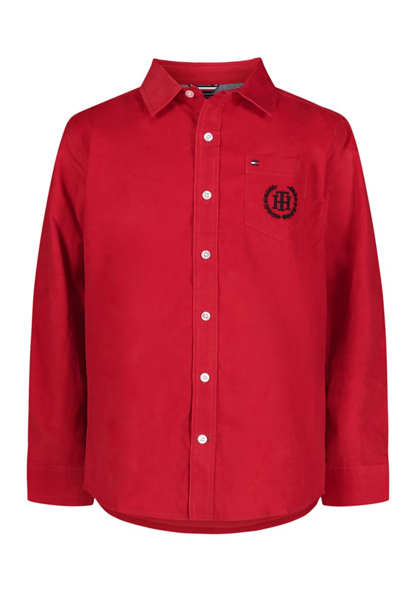 Boys 8-20 Solid Corduroy Shirt