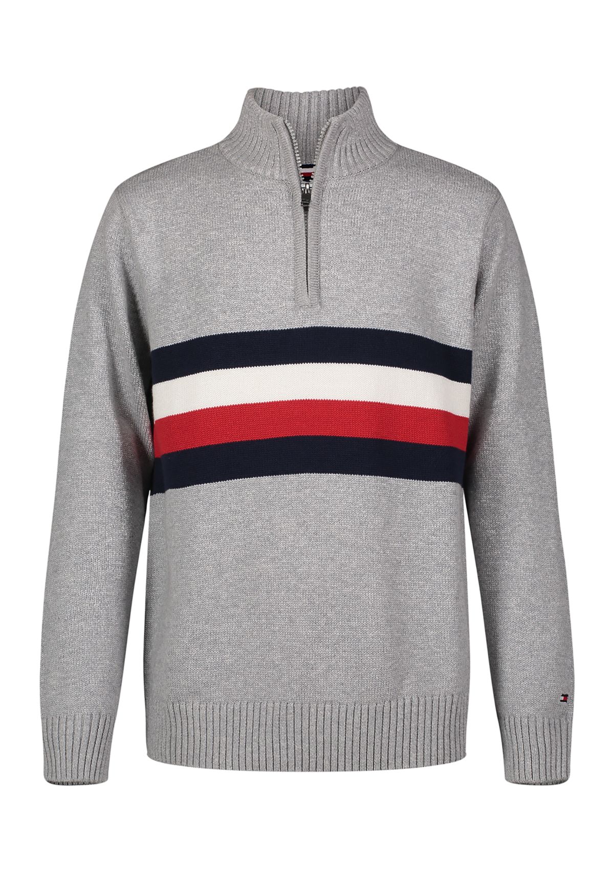 Boys 4-7 Signature Stripe 1/4 Zip Sweater
