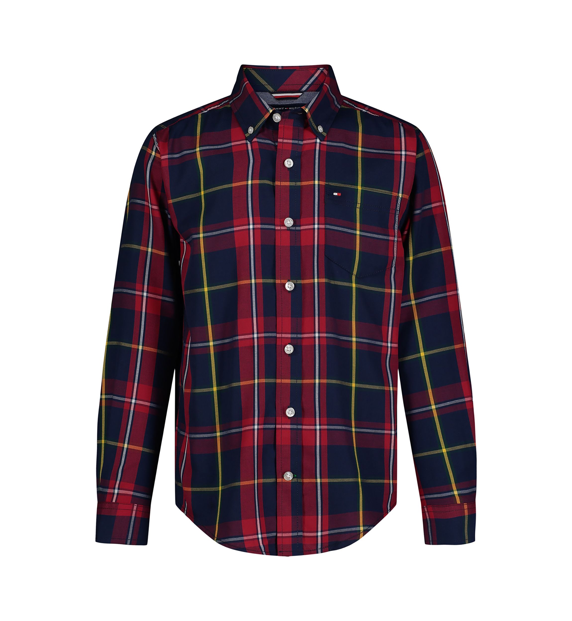 Boys 4-7 Yarn Dyed Plaid Printed Shirt