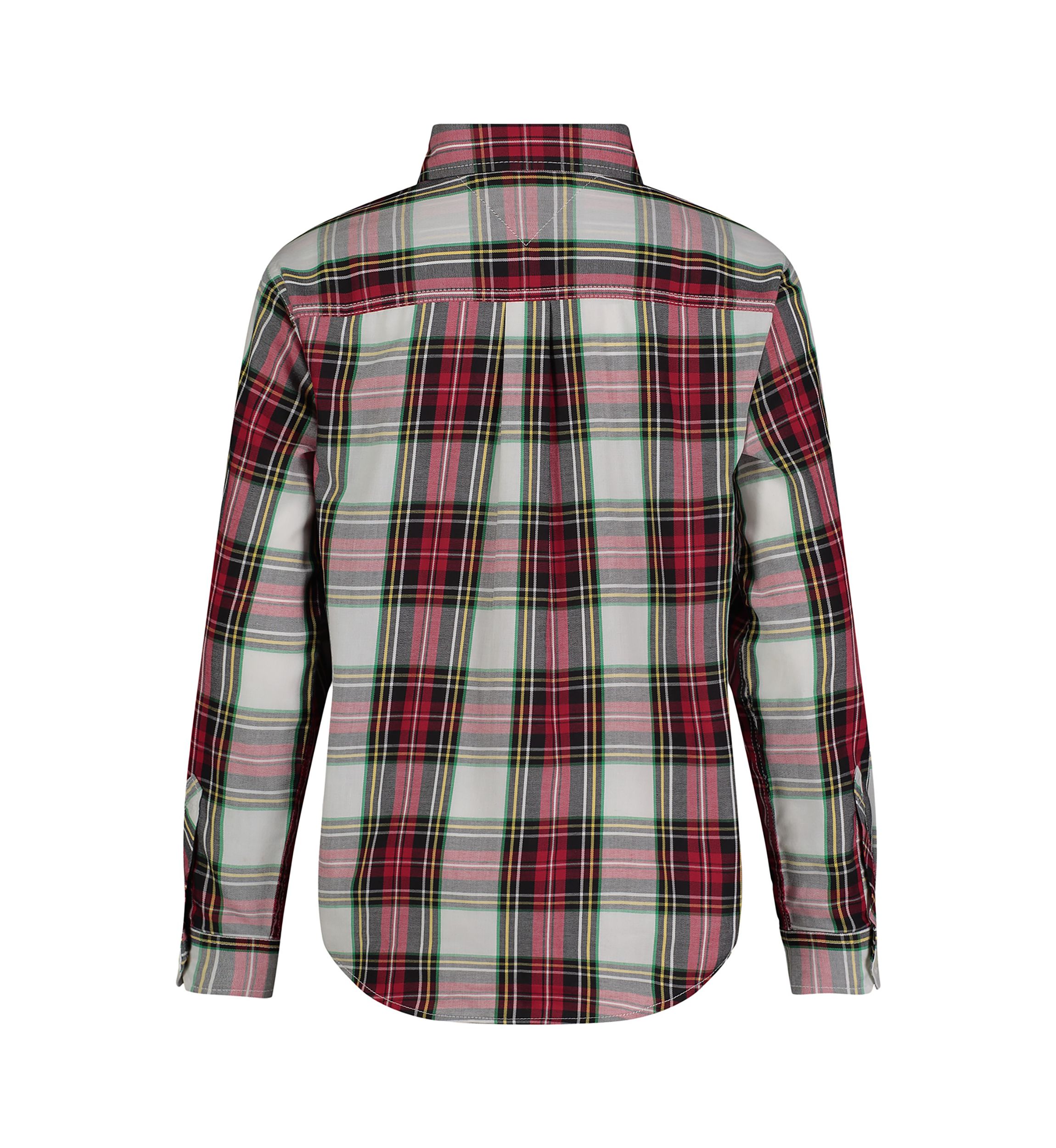 Boys 4-7 Plaid Printed Button Down Shirt