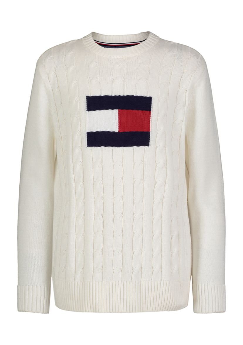 Boys 8-20 Flag Crew Neck Sweater 
