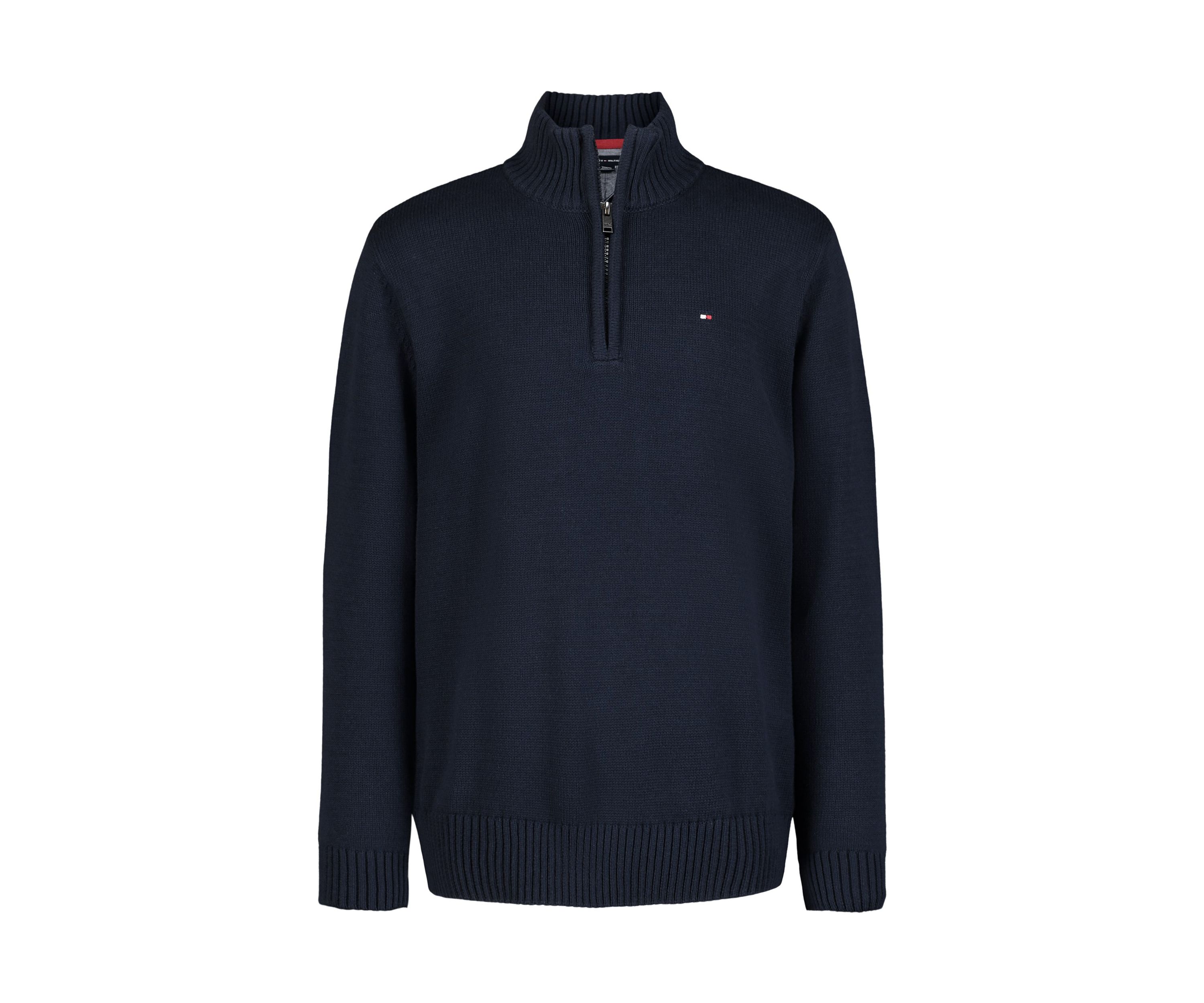 Boys 4-7 Solid 1/4 Zip Sweater Knit Pullover