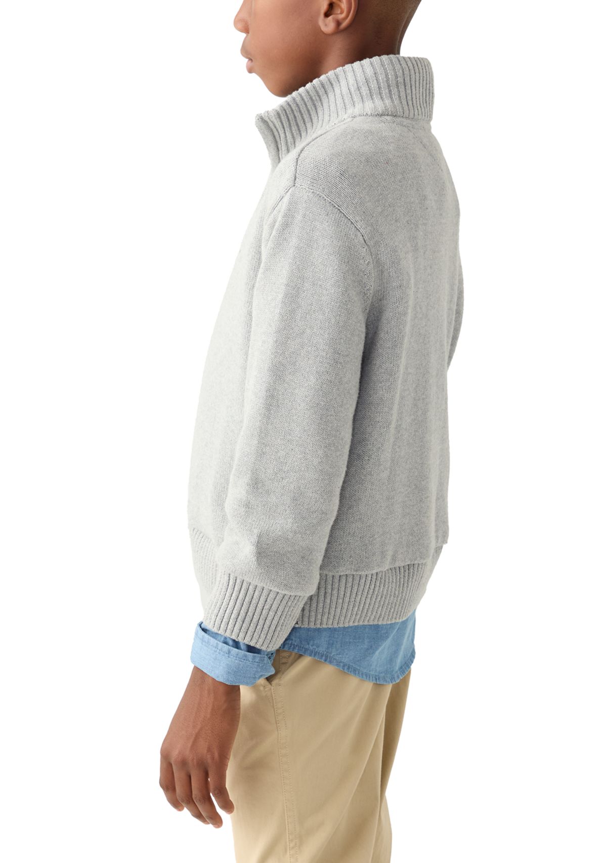 Boys 8-20 1/4 Zip Sweater 