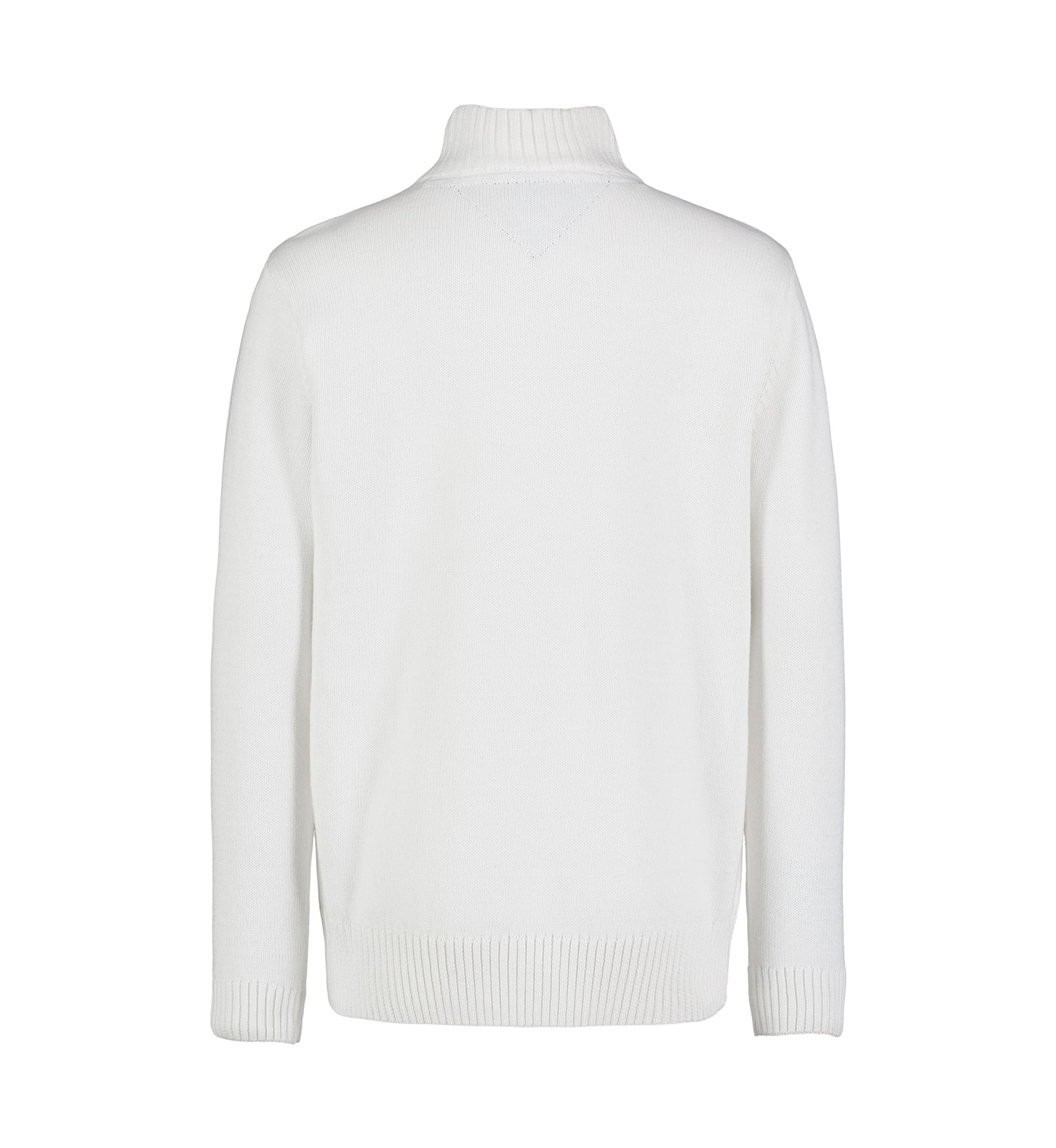 Boys 8-20 1/4 Zip Solid Sweater Knit Pullover
