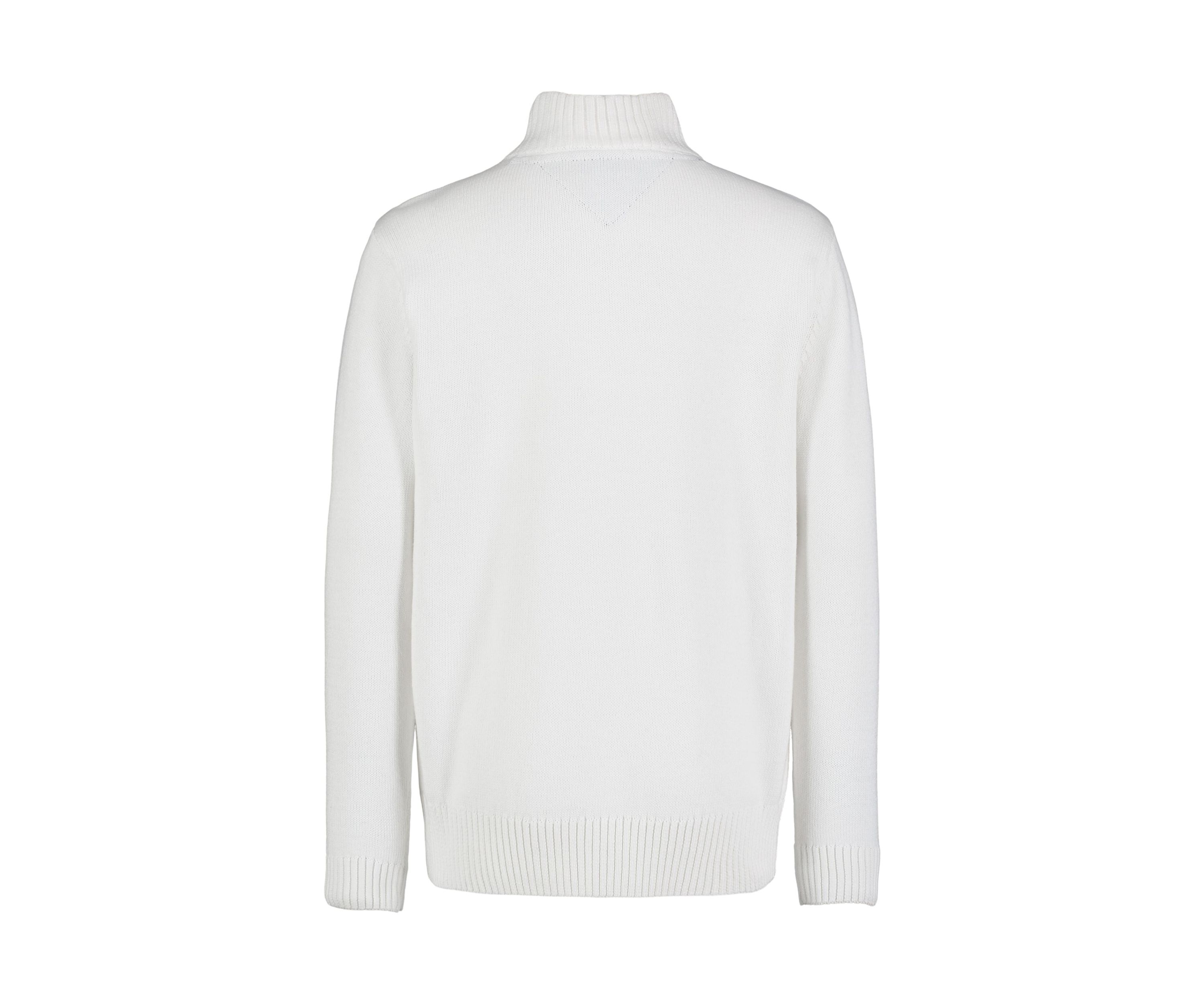 Boys 8-20 1/4 Zip Solid Sweater Knit Pullover