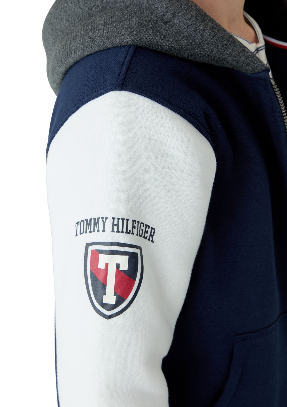 Boys 8-20 2 Tone Full Zip Sherpa Fleece Jacket