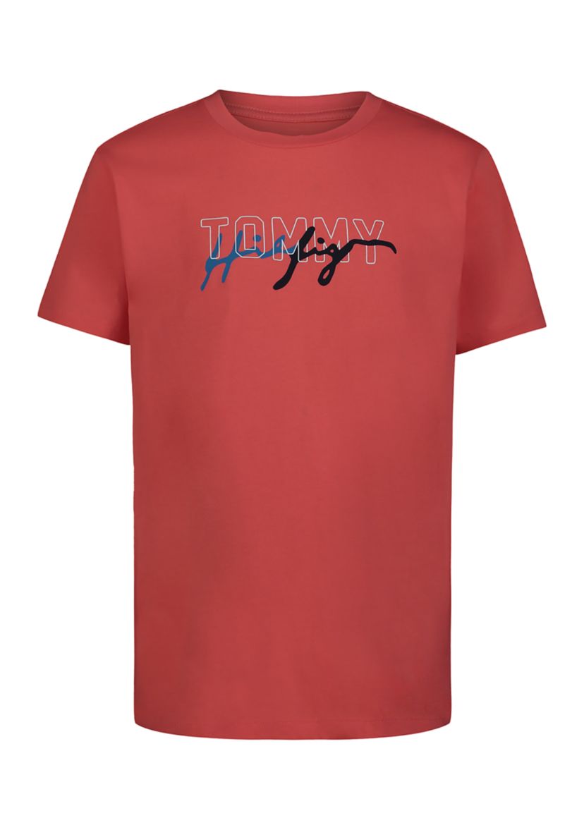 Boys 4-7 Short Sleeve Signature Tangle Script Logo Graphic T-Shirt