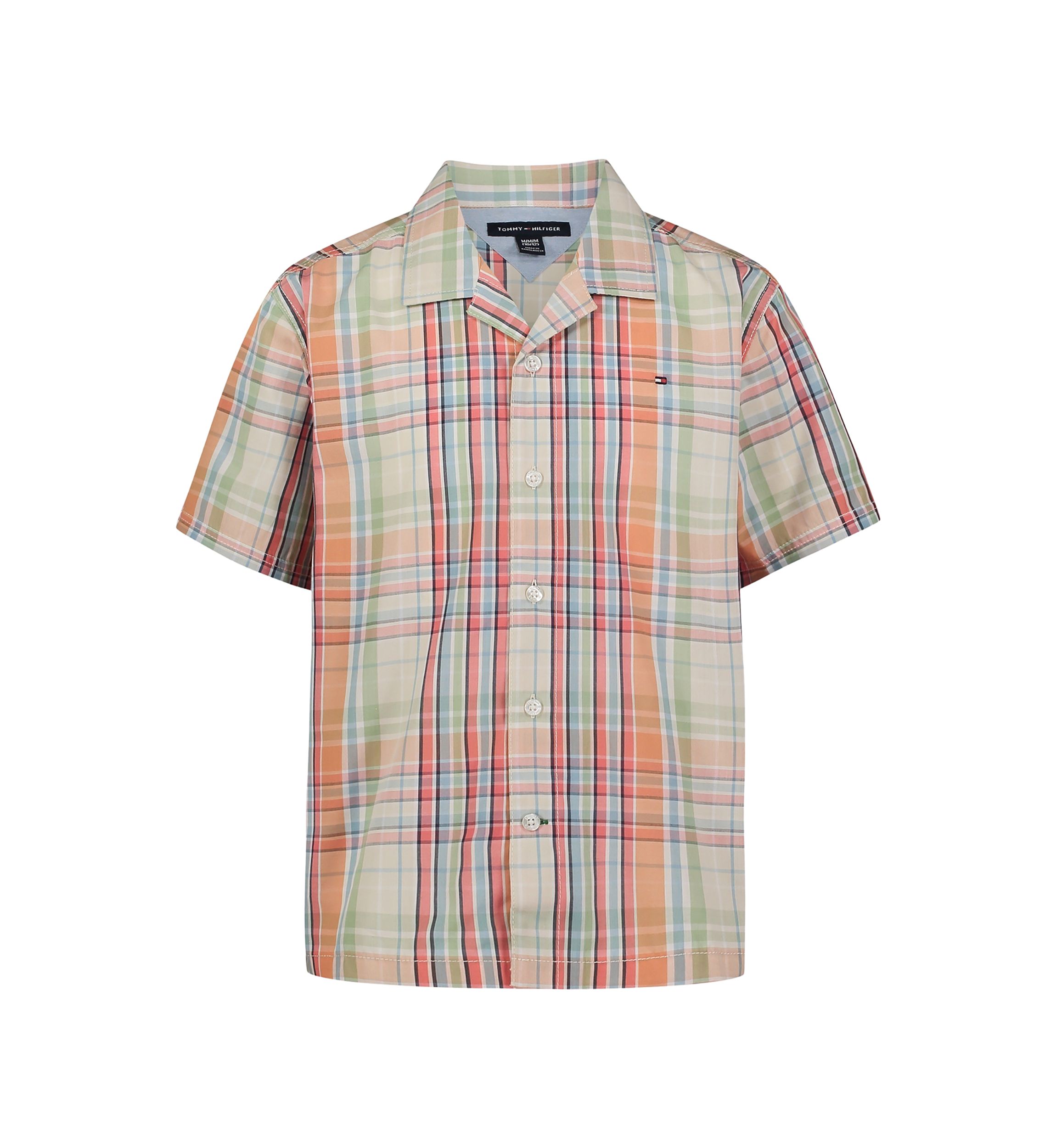 Boys 4-7 Short Sleeve Yarn Dyed Camp Shirt