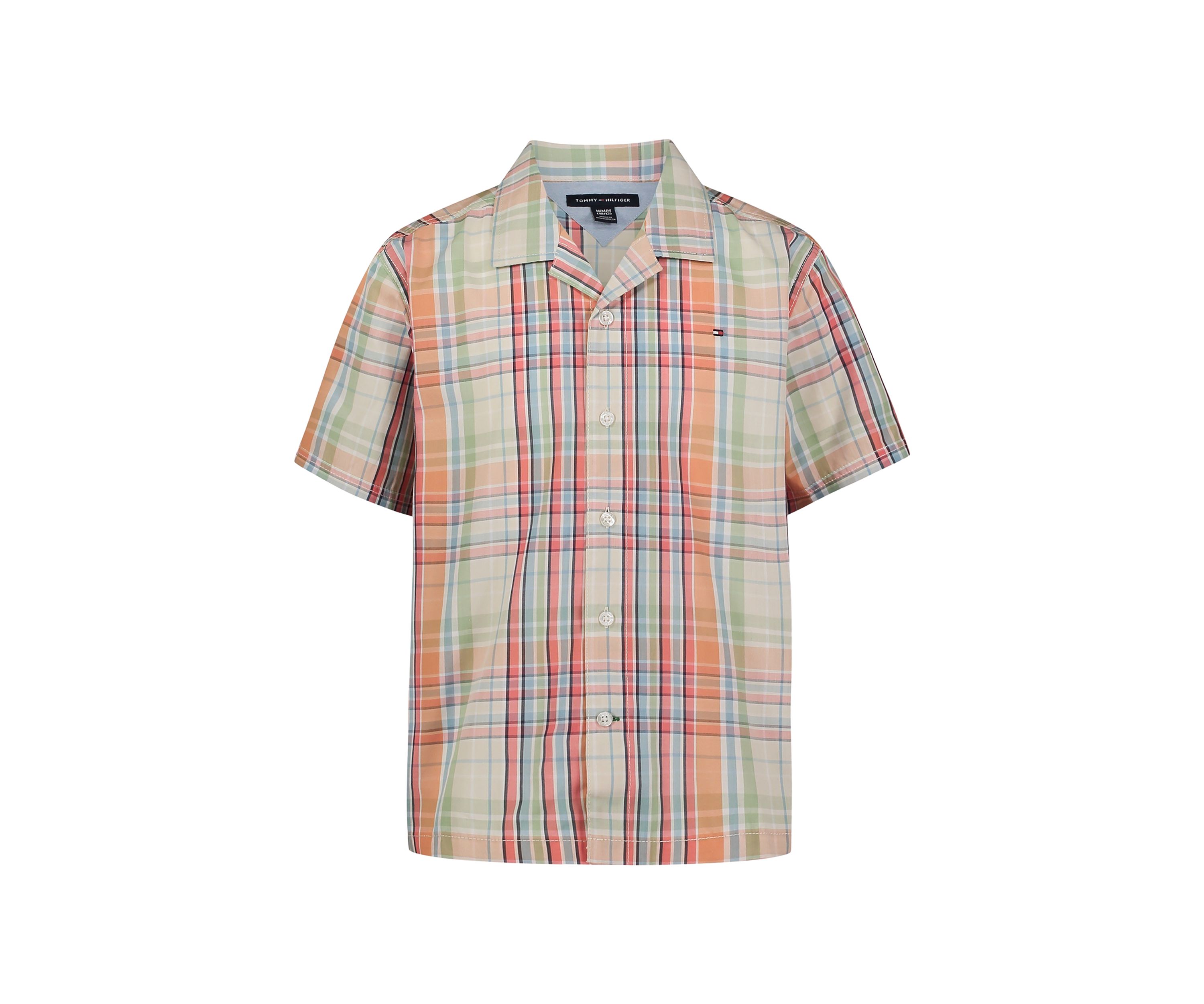 Boys 4-7 Short Sleeve Yarn Dyed Camp Shirt