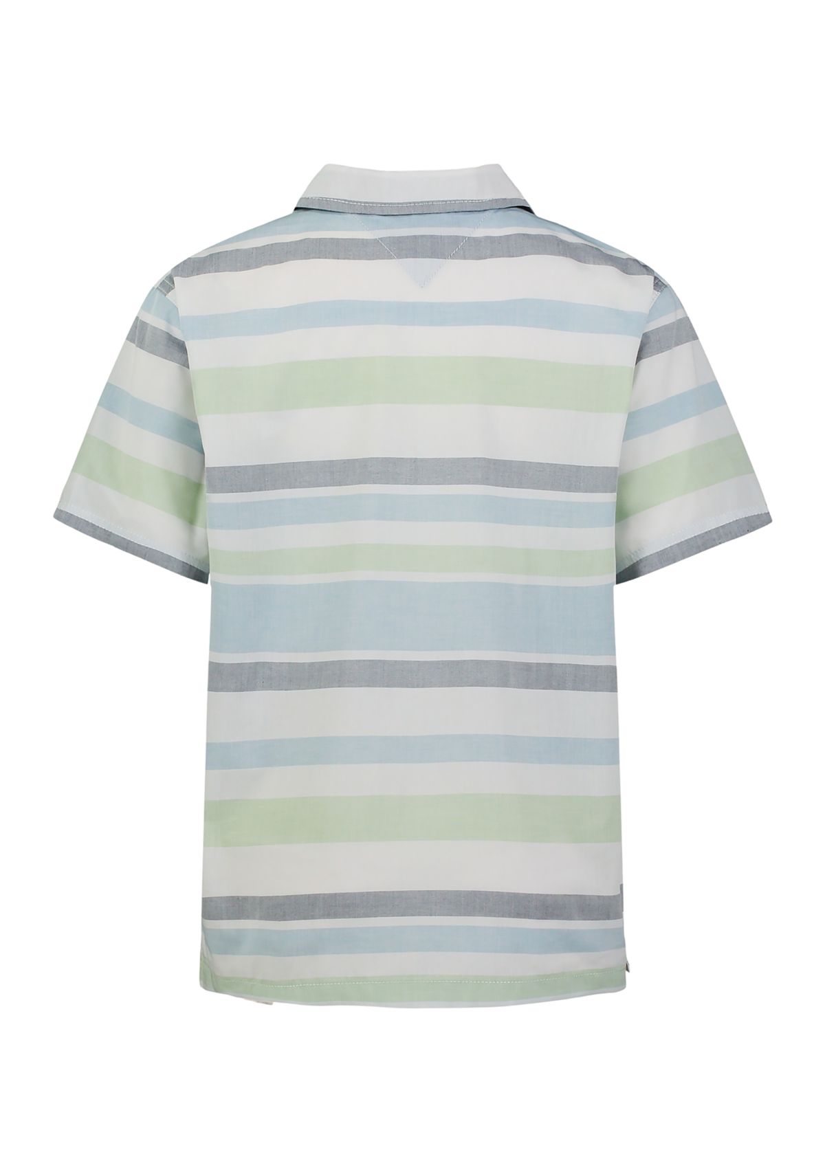 Boys 4-7 Short Sleeve Yarn Dyed Stripe Camp Shirt