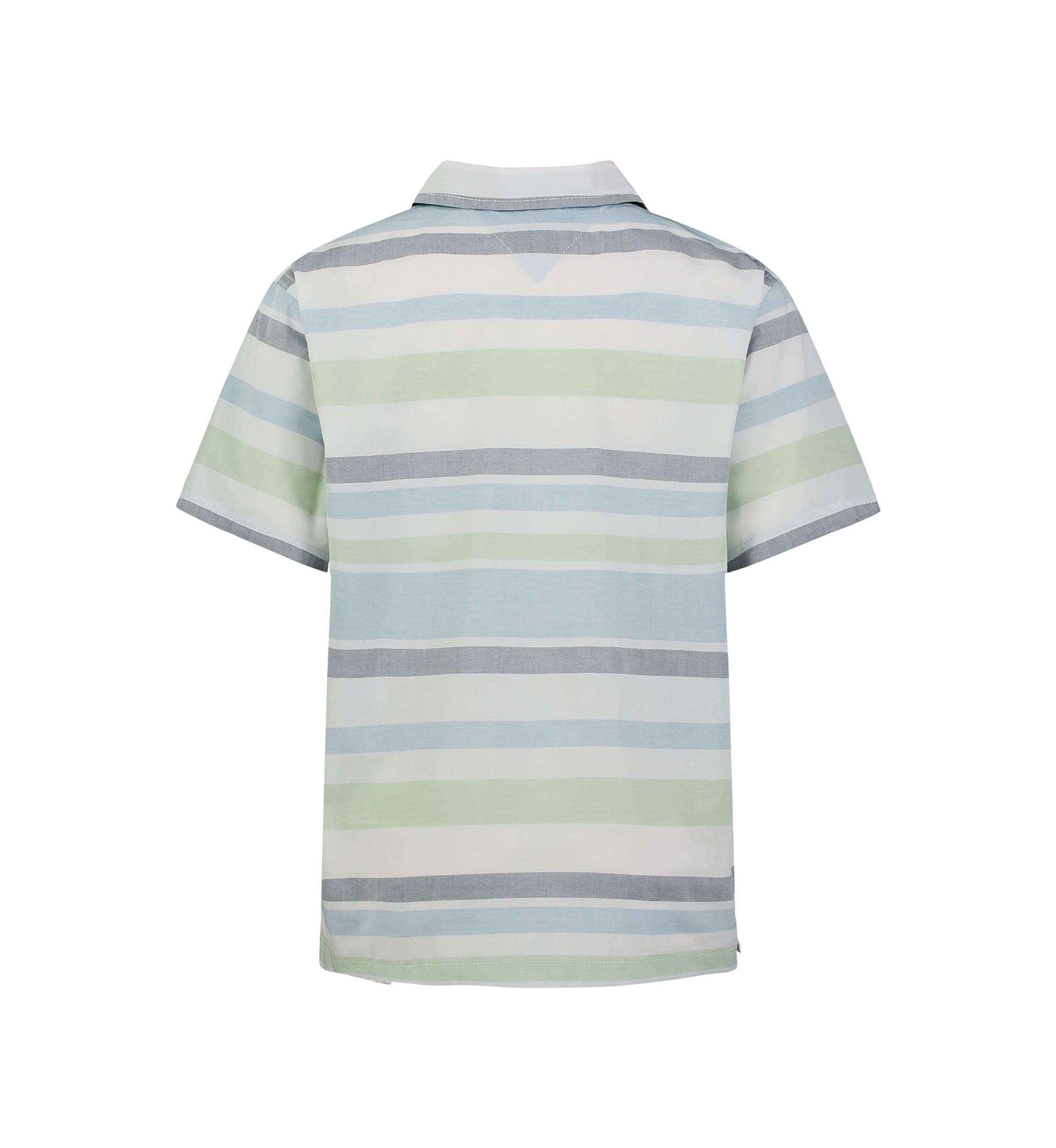 Boys 4-7 Short Sleeve Yarn Dyed Stripe Camp Shirt