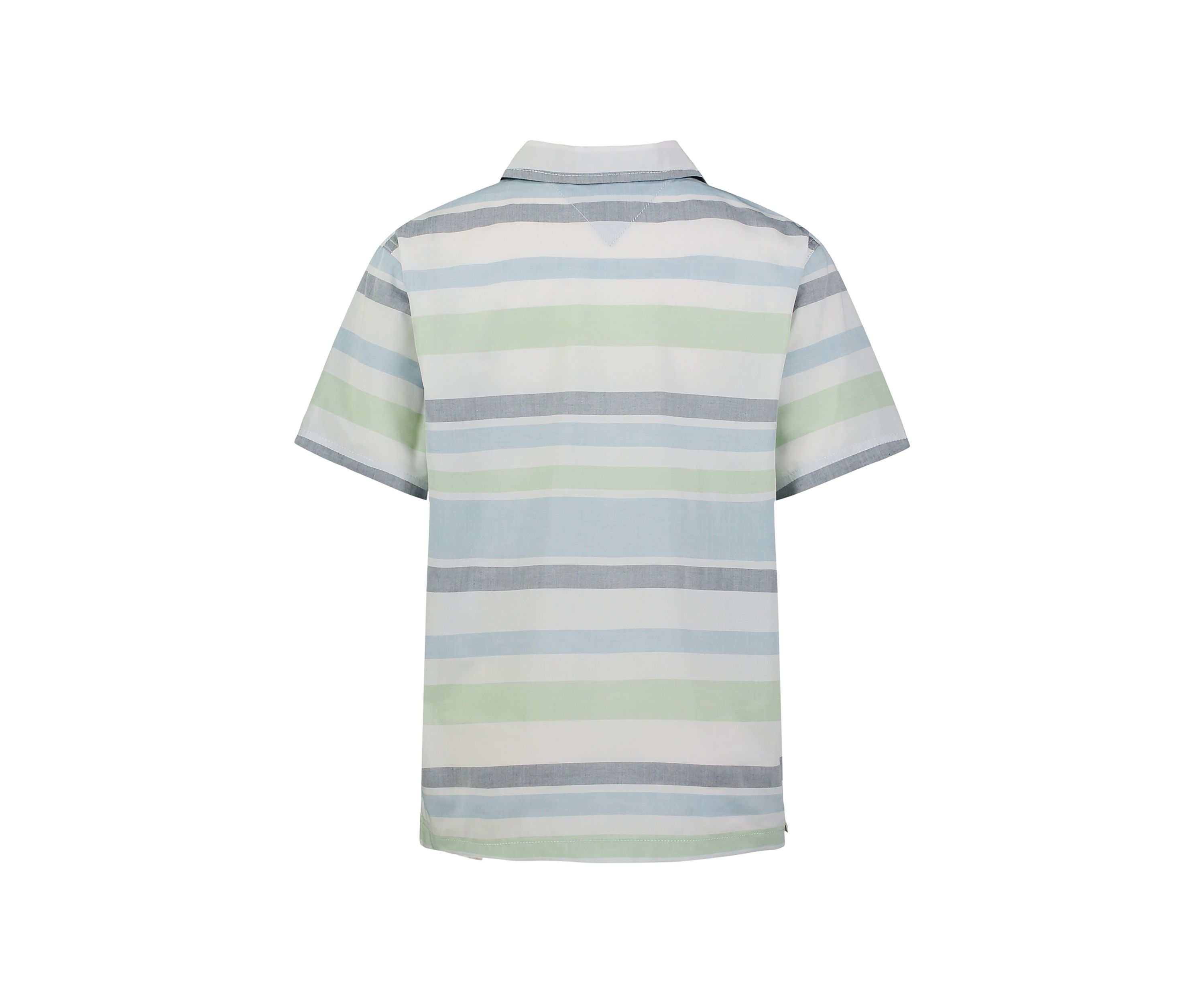 Boys 4-7 Short Sleeve Yarn Dyed Stripe Camp Shirt