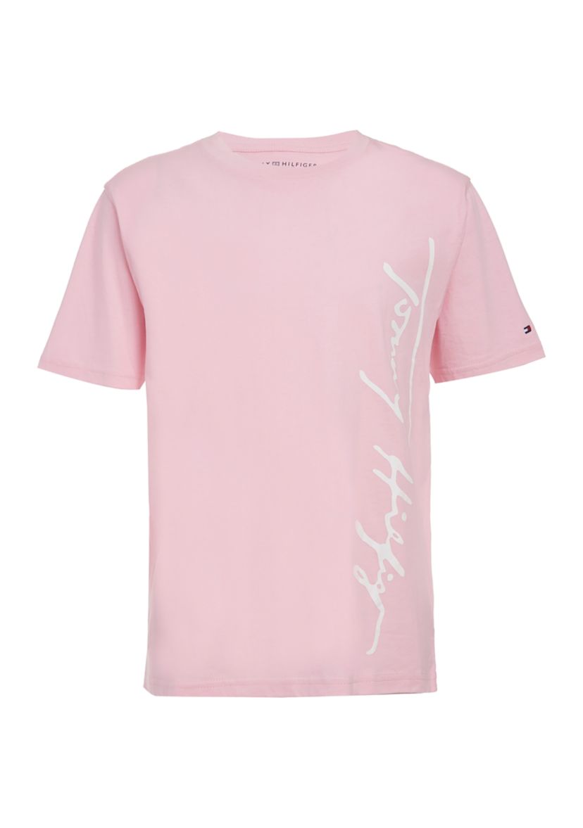 Boys 8-20 Script Short Sleeve T-Shirt 
