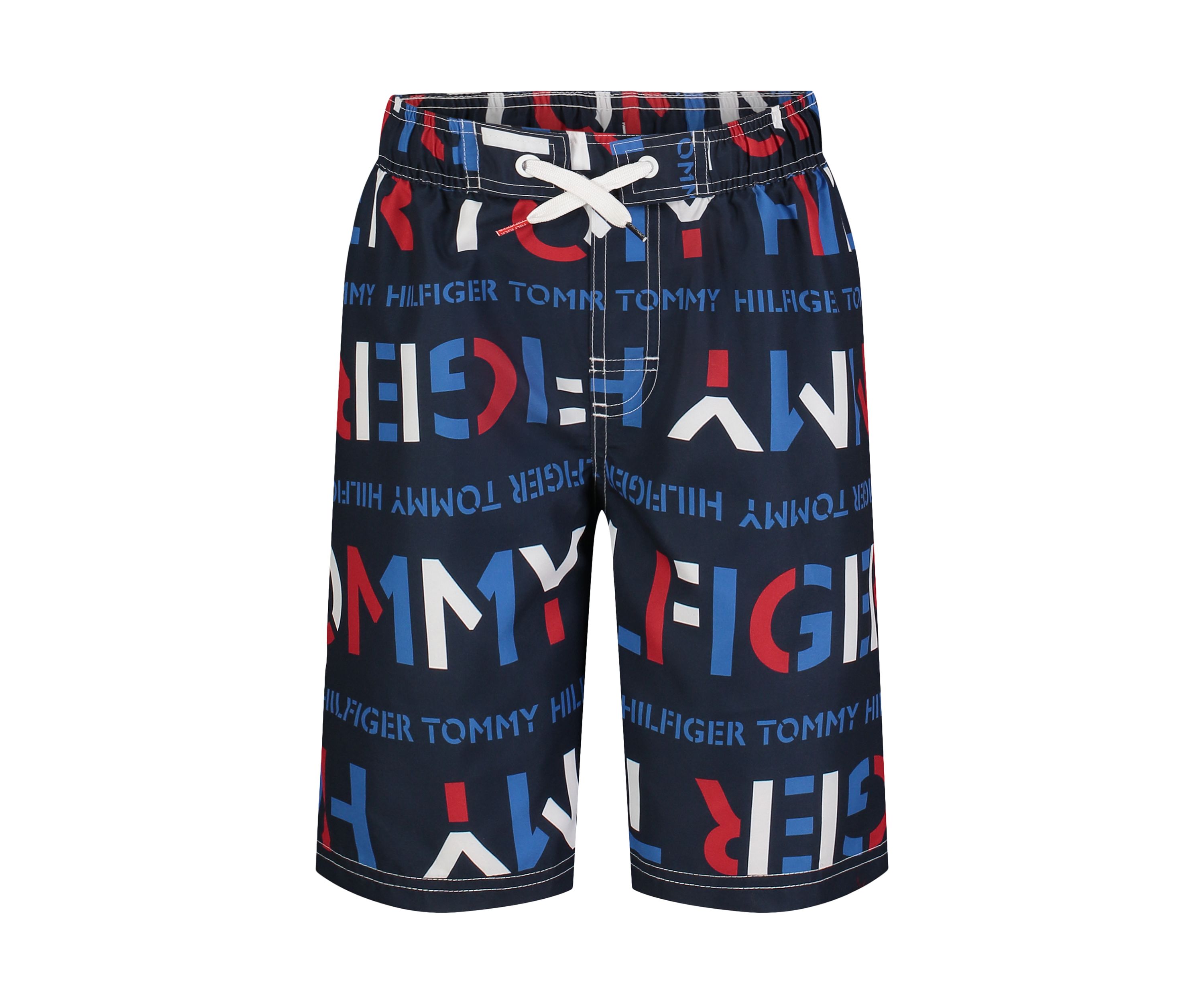 Boys 8-20 7" Stencil Print Swim Trunks