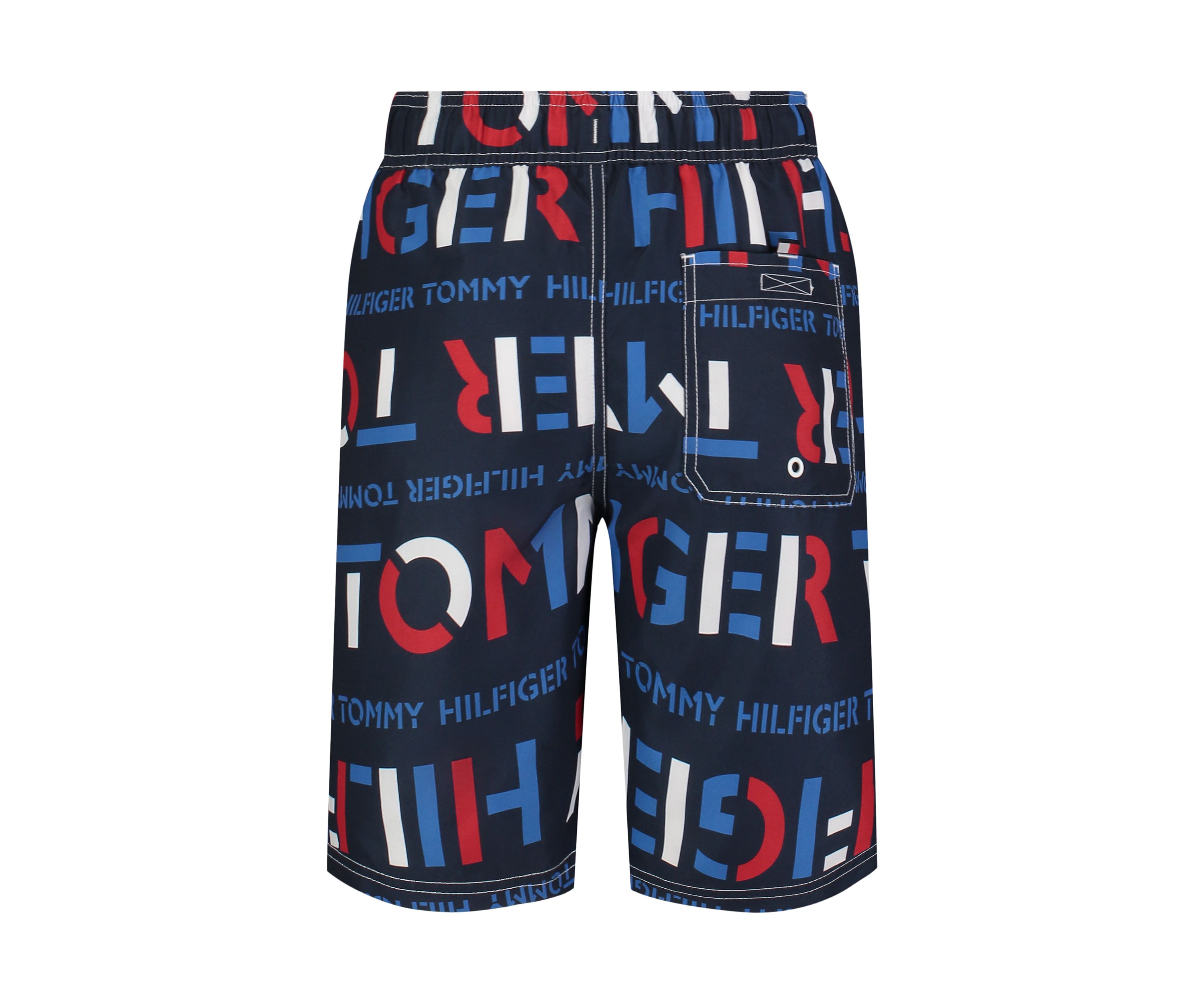 Boys 8-20 7" Stencil Print Swim Trunks