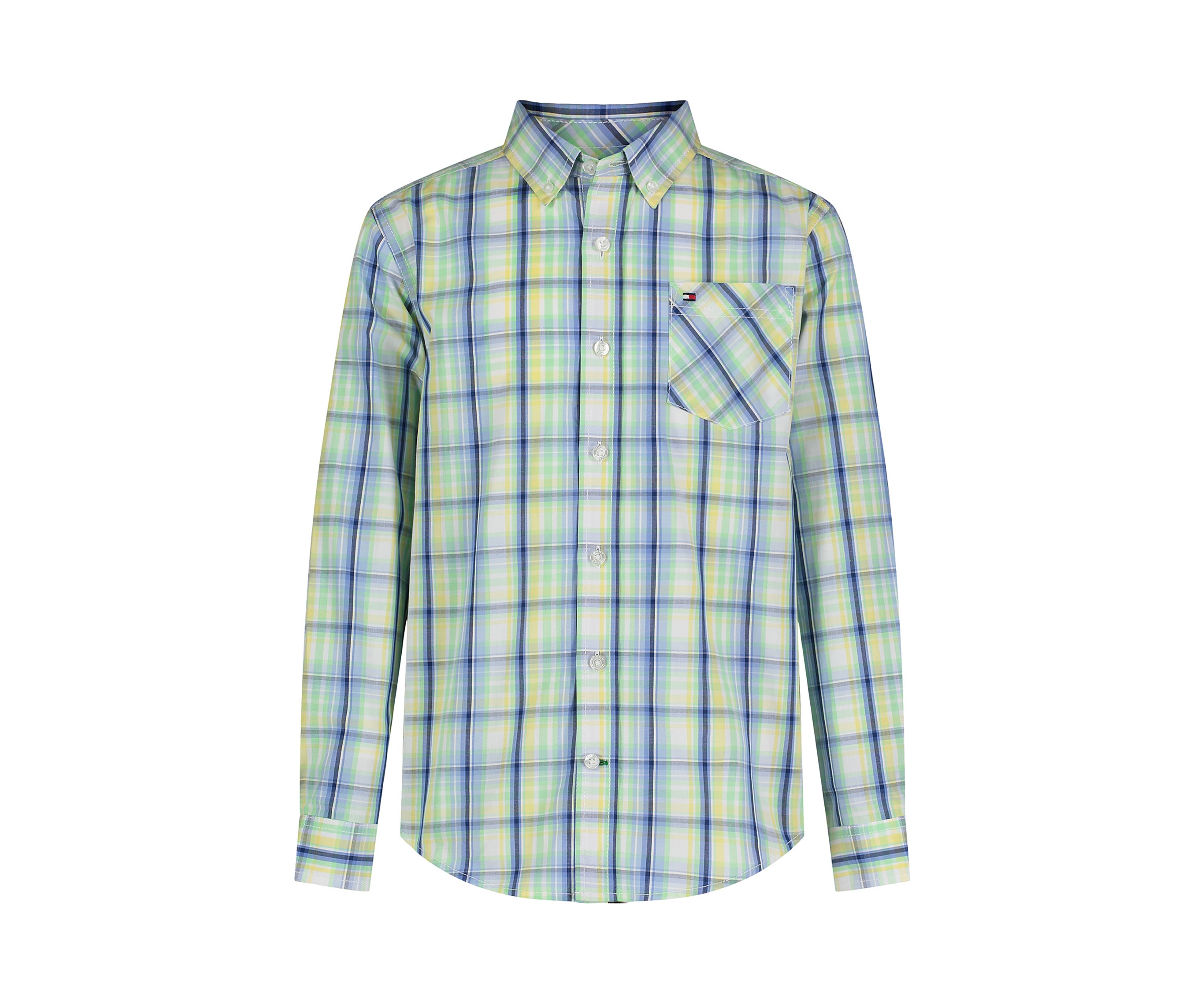 Boys 8-20 Seaside Plaid Woven Button Down Shirt