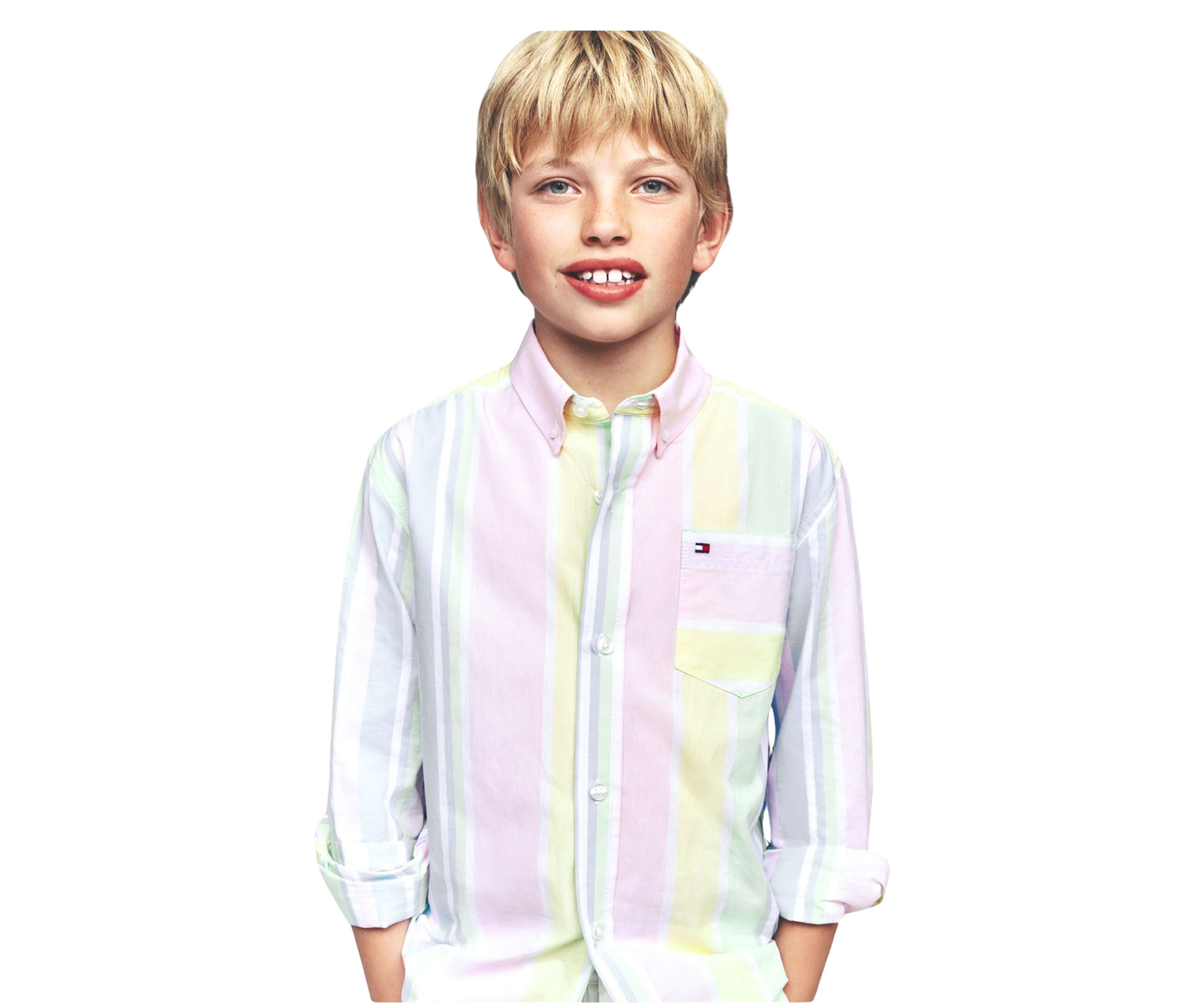 Boys 8-20 Prep Stripe Woven Button Down Shirt