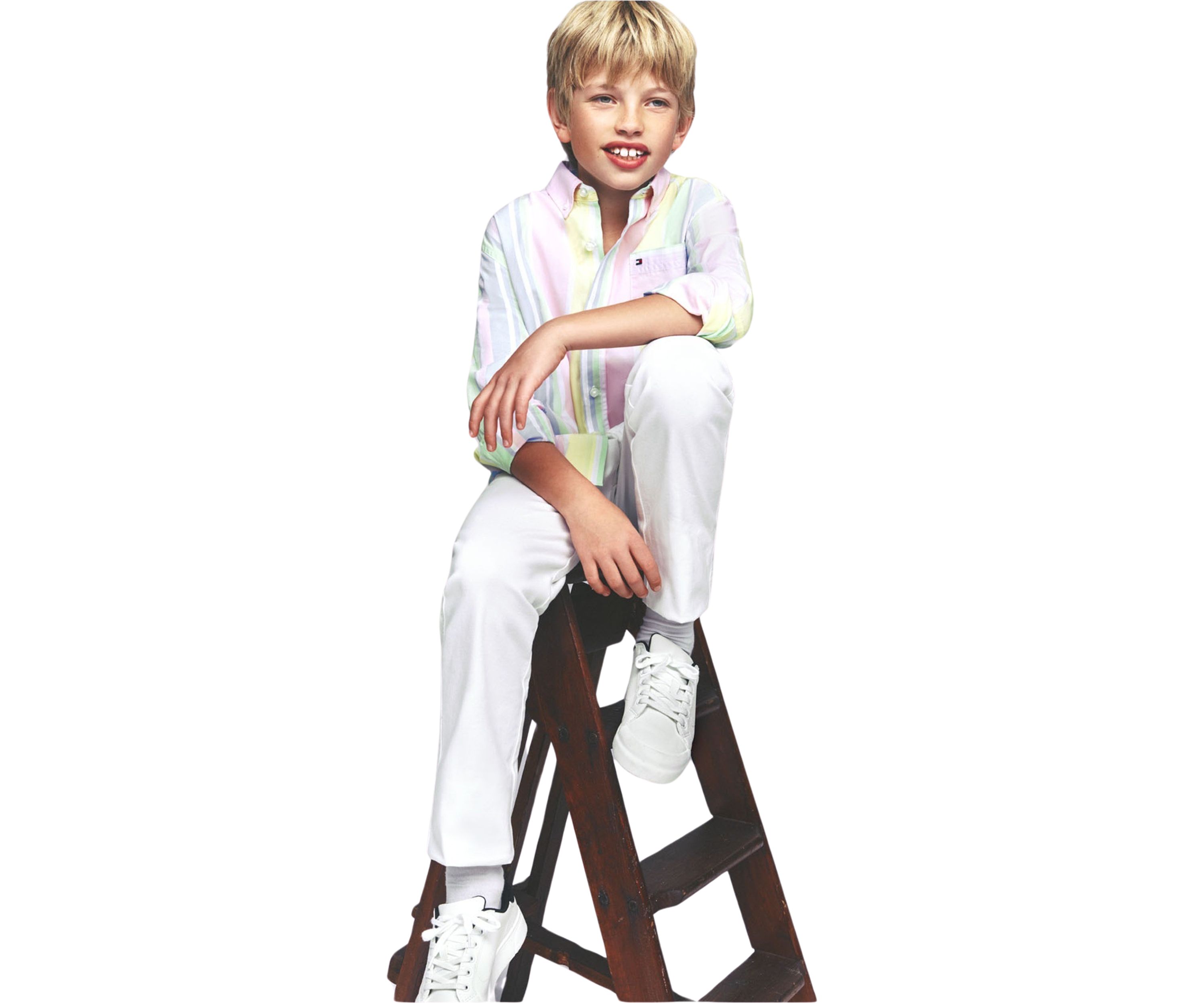 Boys 8-20 Prep Stripe Woven Button Down Shirt