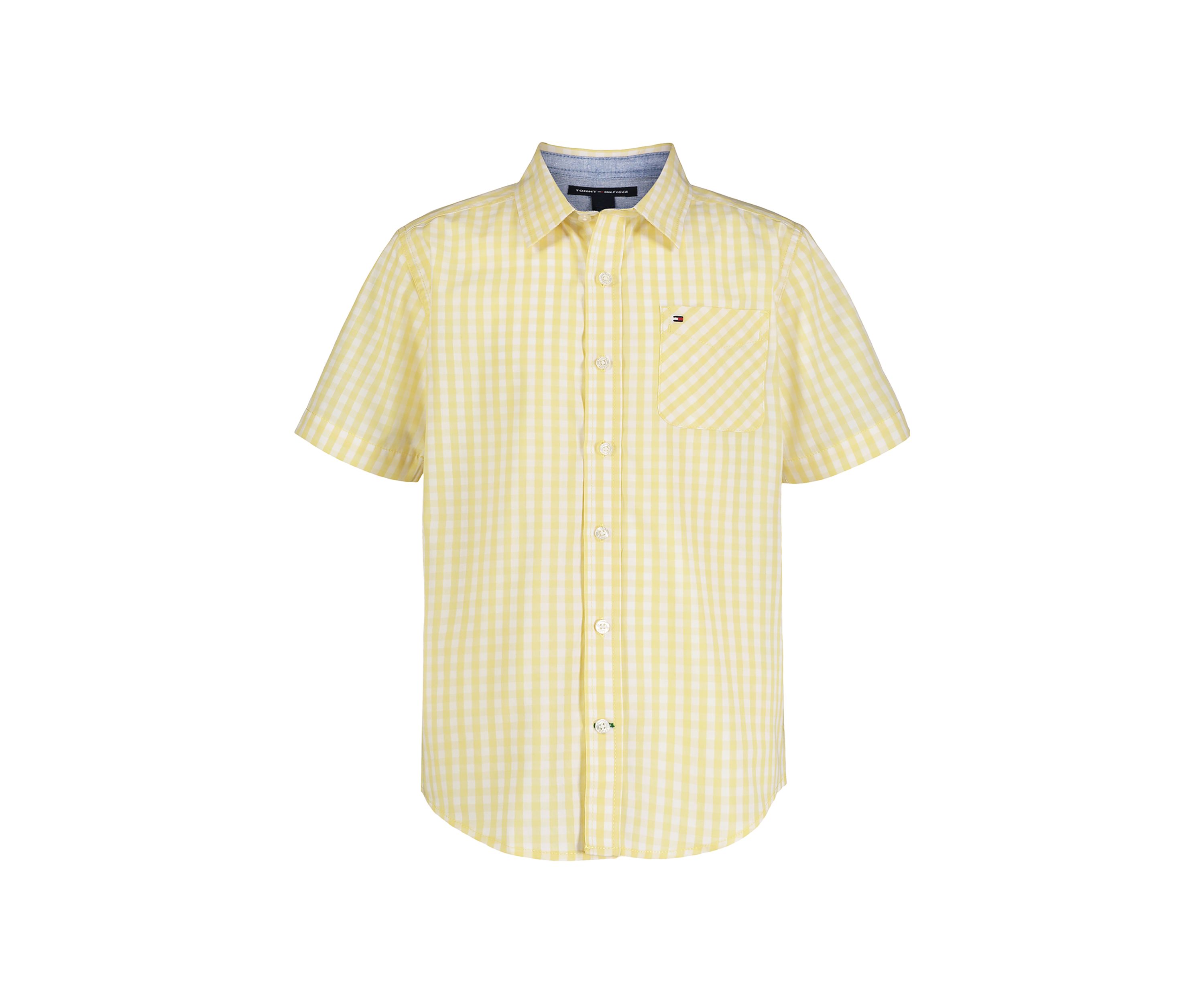 Boys 8-20 Short Sleeve Gingham Woven Shirt